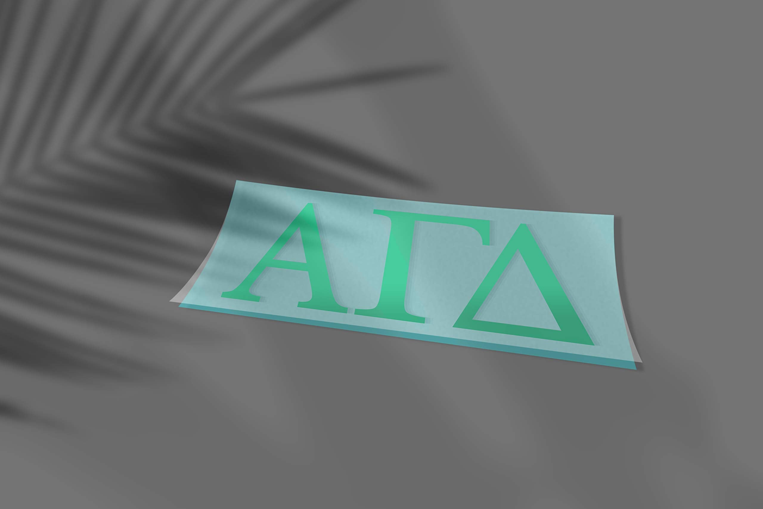 Pro-Graphx Alpha Gamma Delta Greek Sorority Sticker Decal, 2.5 Inches Tall, Mint