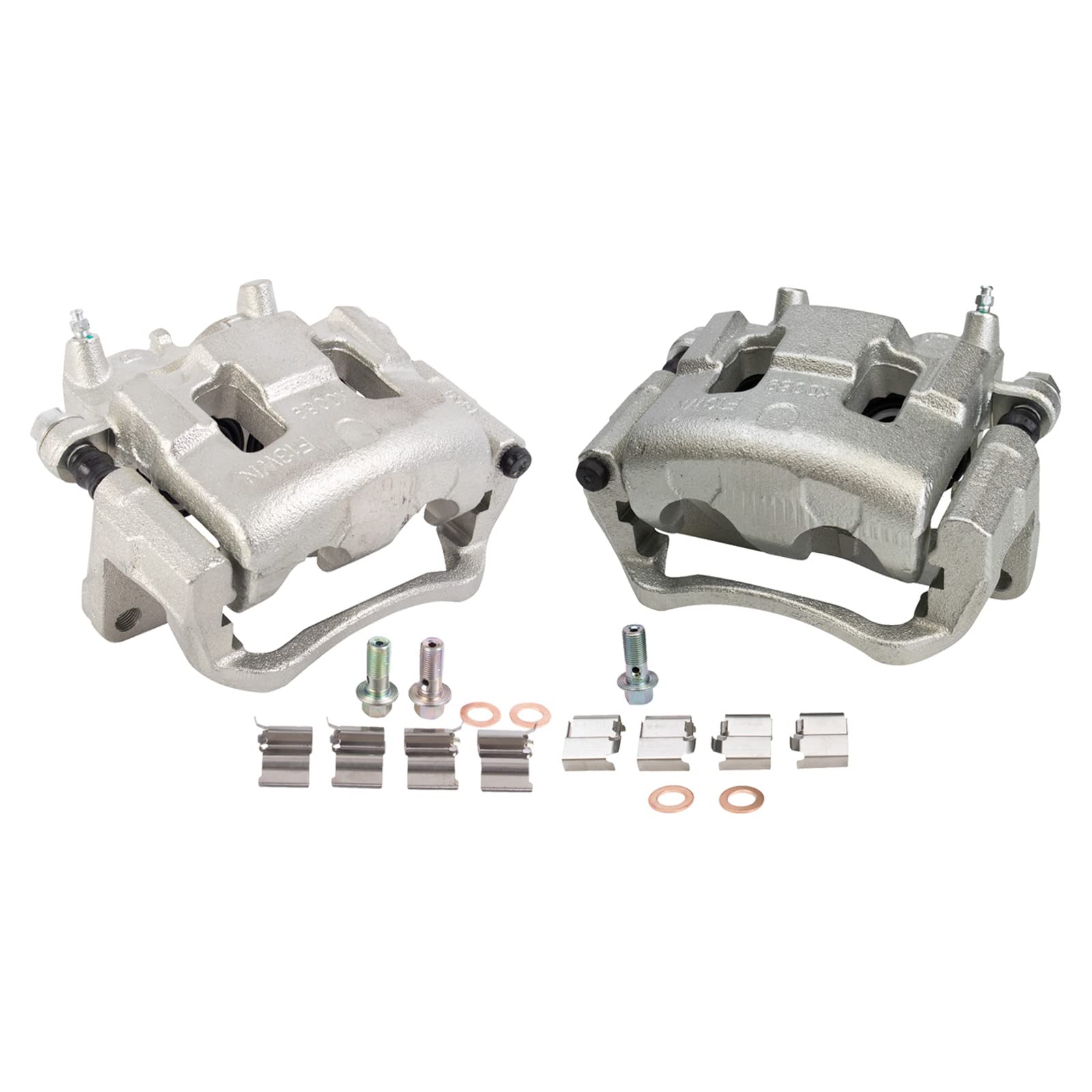 Trq Front Brake Caliper Set Compatible With 2007-2009 Ford Edge 2007-2008 Lincoln Mkx 2007-2012 Mazda Cx-7