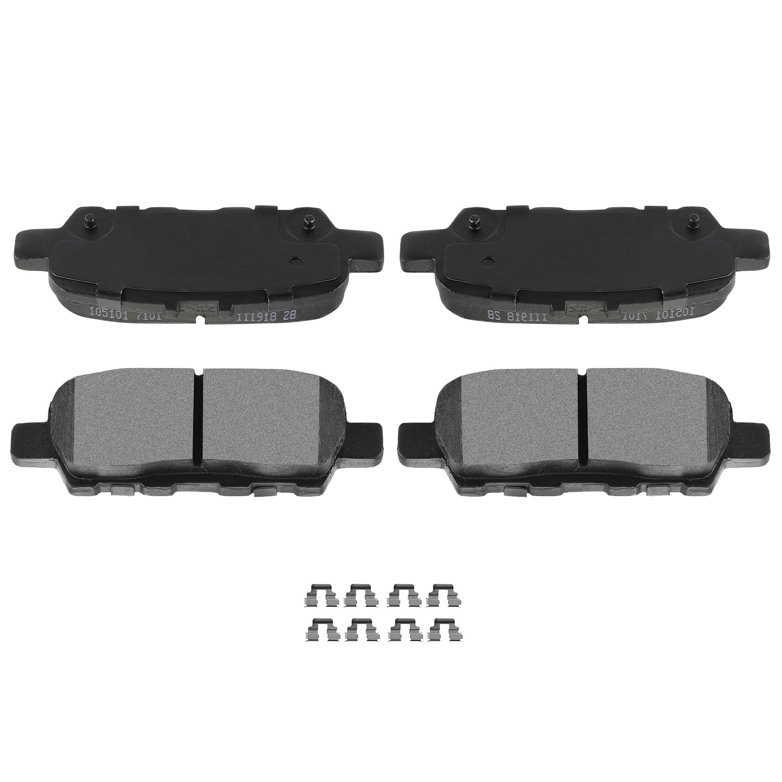 Automuto 4Pcs Rear Ceramic Disc Brake Pads Set D1393 For Infiniti Ex35 Ex37 Fx35 Fx37 Fx45 G25 G35 G37 Jx35 M35 M35H M37 M45 M56