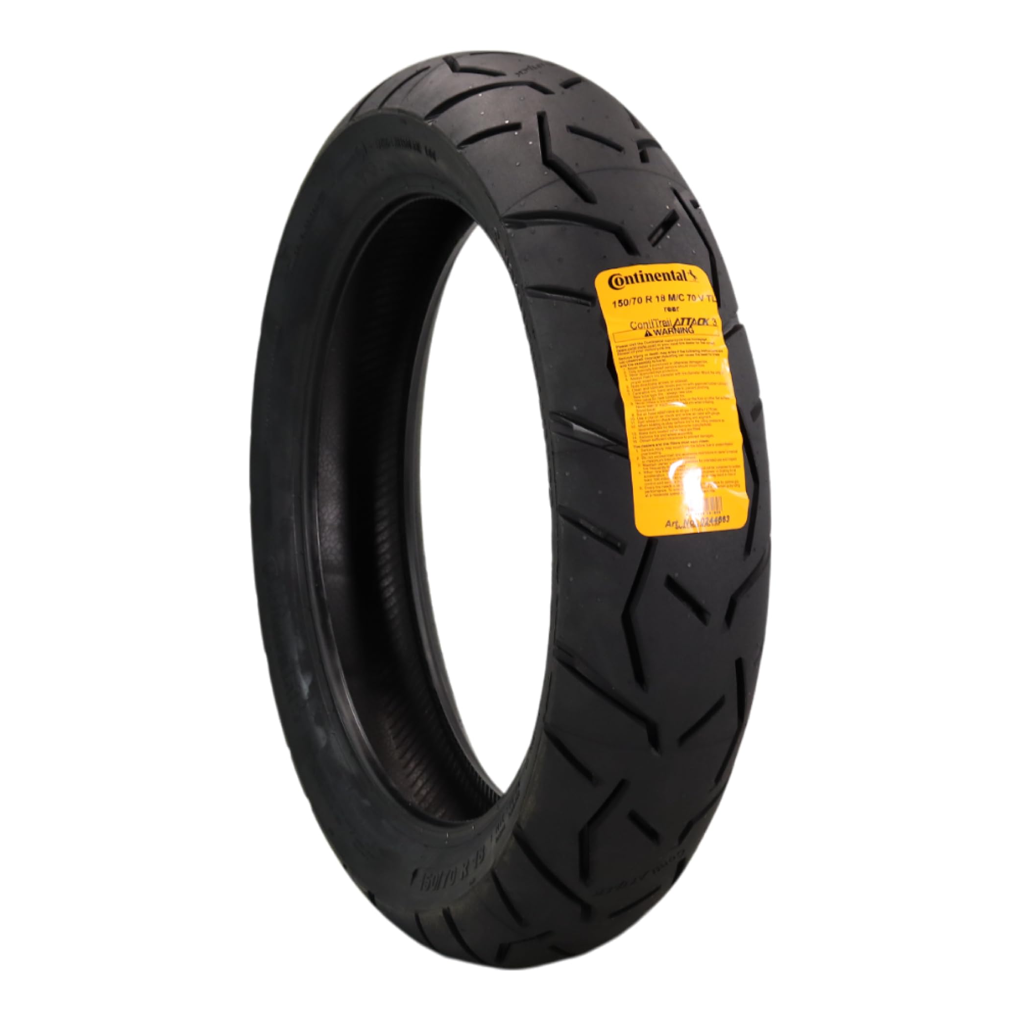 Continental ContiTrailAttack 3 Tour Motorcycle Tire 59V - High-Performance Grip, Enhanced Stability, and Quick Warm-Up (150/70 R