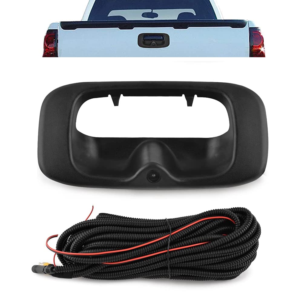 Rear View Camera Backup Back Up Tailgate Door Handle Camera Compatible With Select Chevy 1999-2006 Silverado Sierra 1500 1500 Hd