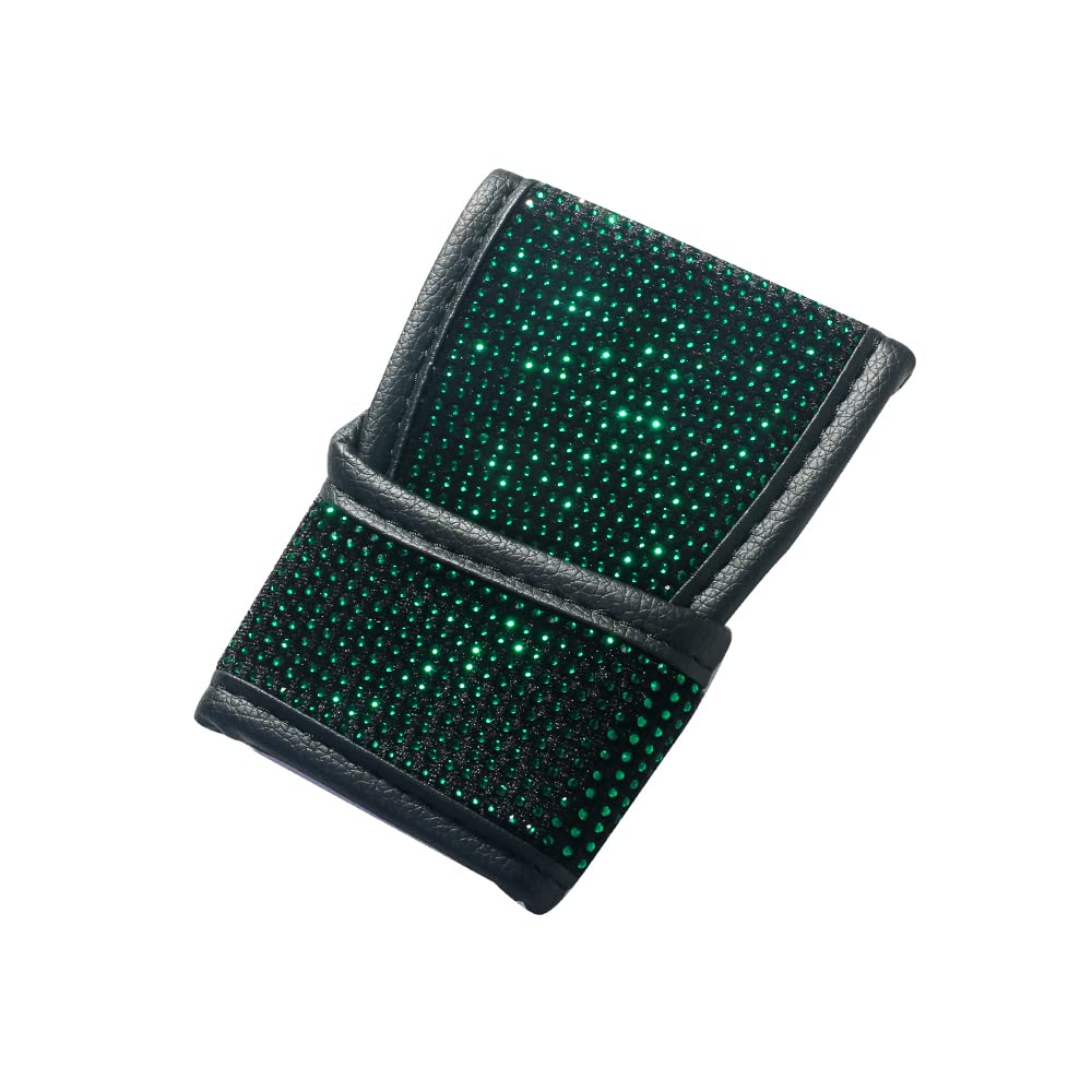 Vargtr Bling Auto Gear Shift Knob Cover With Crystal Glitter Rhinestones, Car Knob Gear Stick Protector, Universal Vehicle Decor