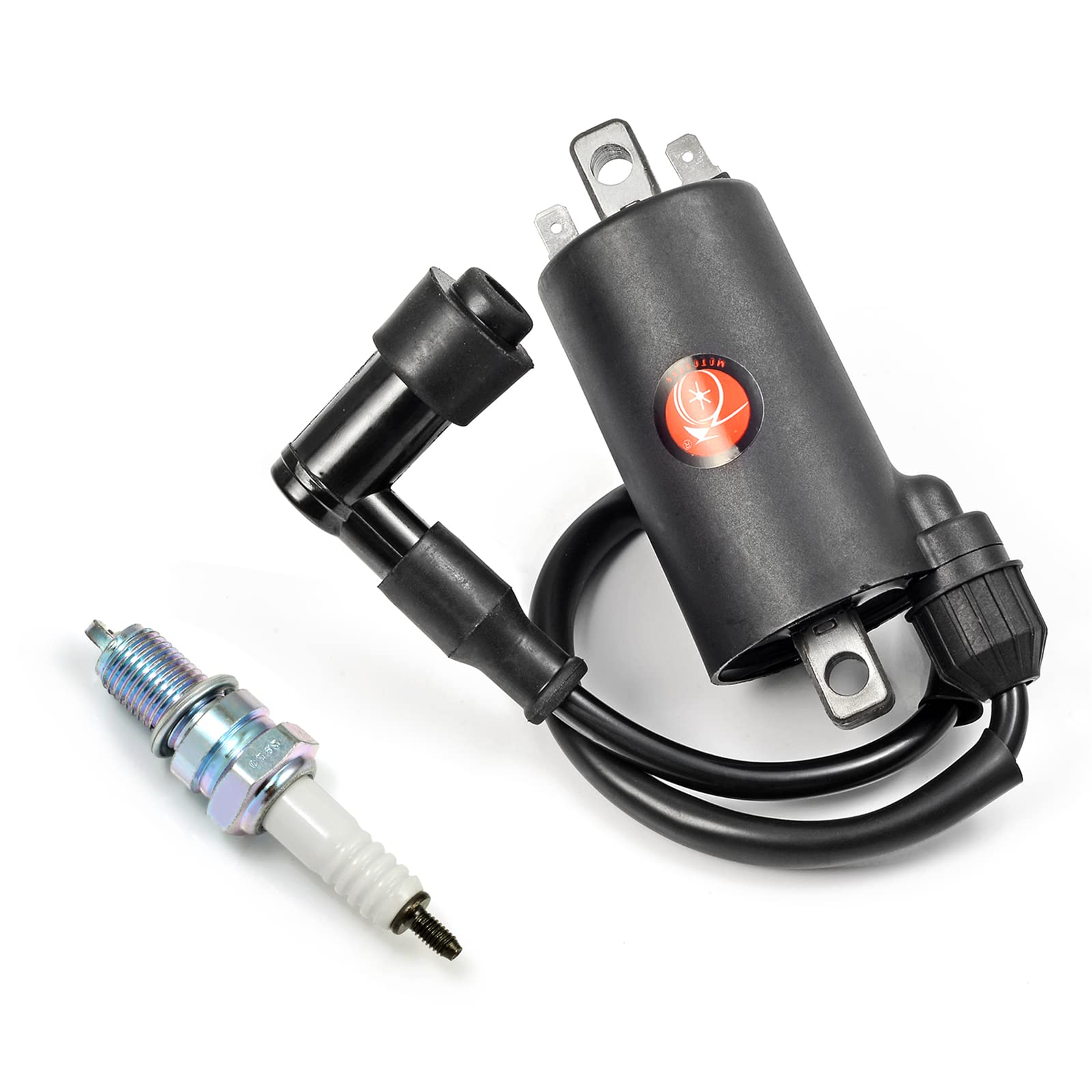 Moto1988 Ignition Coil And Igniter Cdi & Spark Plug Kit For Kawasaki Bayou 300 Klf300 1988-2004