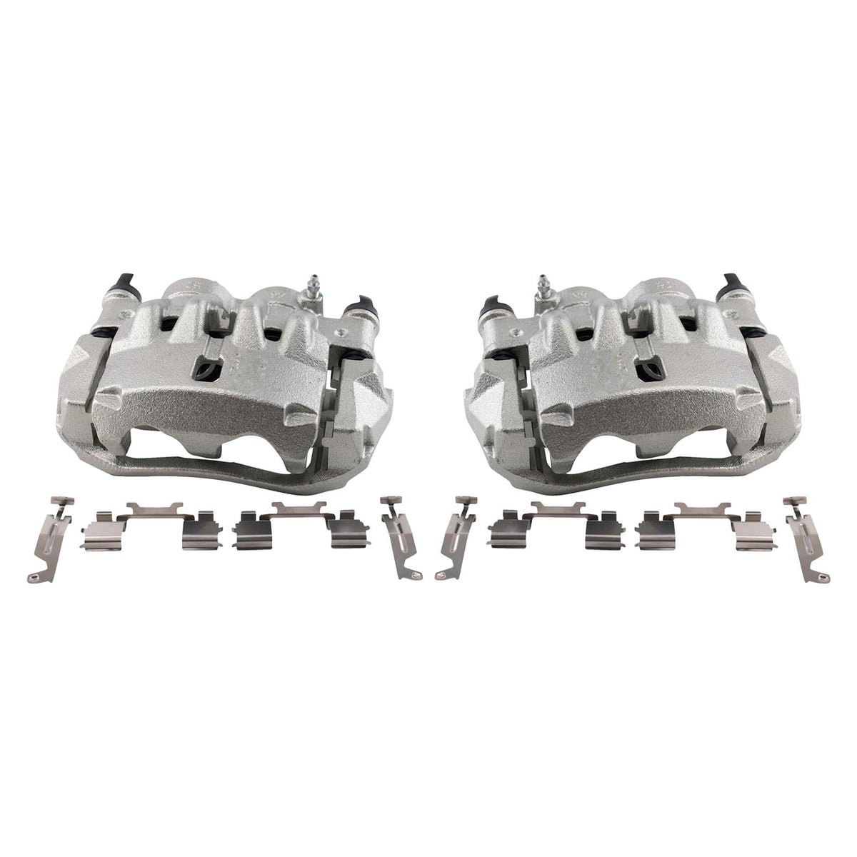 Trq Front Brake Caliper Set Compatible With 2014-2017 Ram Promaster 1500 Promaster 2500 Promaster 3500