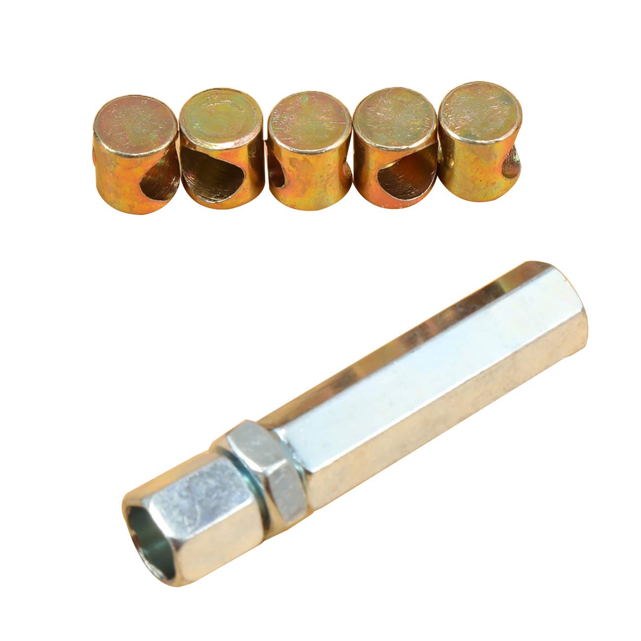 Sthus 5 Metres Motorcycle Diy Throttle Cable Kit Nipples Ferrules For Pit Dirt Bike