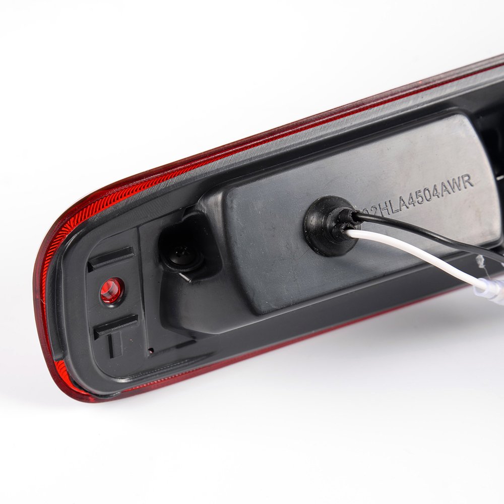 Cheda Third Brake Lights, Compatible With 1999-2006 Chevy Silverado Gmc Sierra, Clear Red Lens Chrome Housing 3D Led Bar Tail Ca