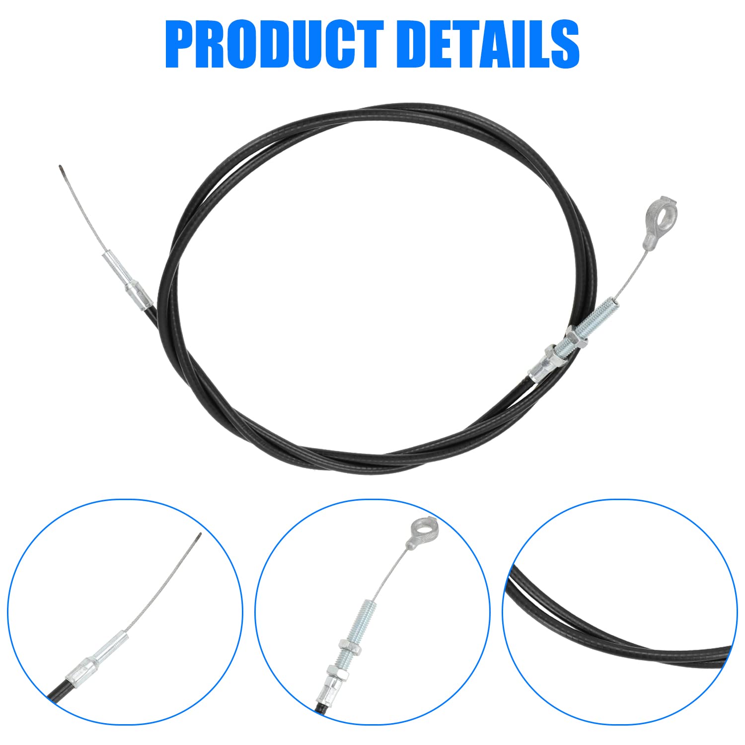 Yoxufa 71 Inch Go Kart Throttle Cable Brake Return Throttle Pedal Springs Kit For Predator 212Cc Engine Gx160 Gx200 196Cc 8252-1