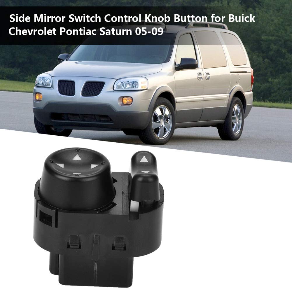 Suuonee Side Mirror Switch,Side Mirror Switch Control Knob Button For Buick Saturn 05-09 25895627