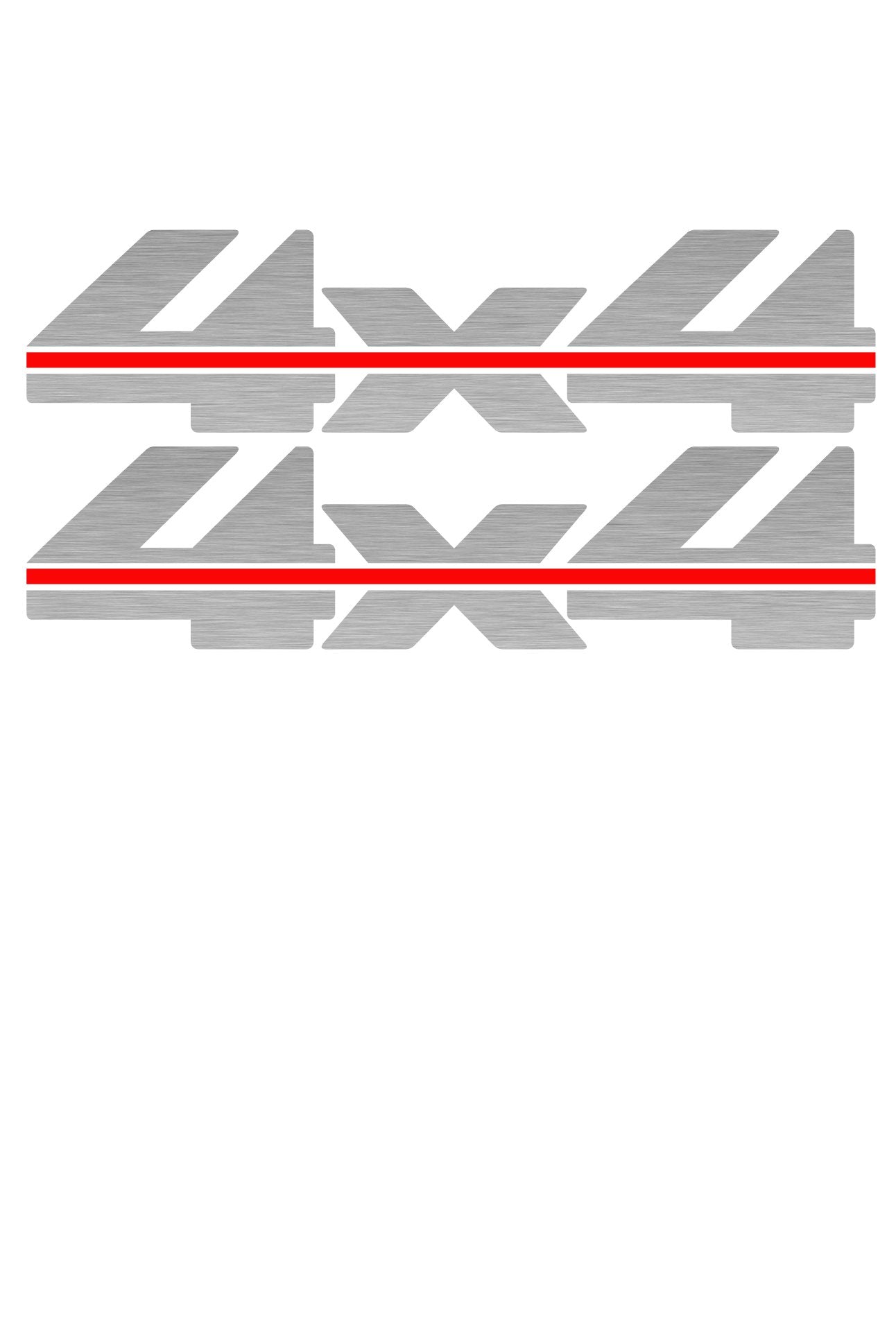 Vinylmark LLC 4x4 Decals (Silver) - 1988 to 1997 Fits Chevy Truck Bed