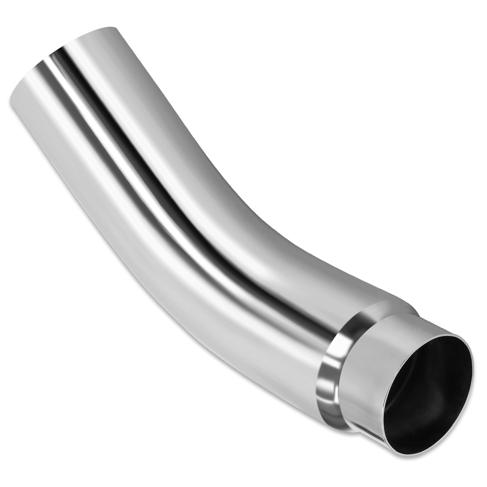 JY PERFORMANCE 4 Inch (ID) Diesel Exhaust Tip Elbow Tip 4 Inlet 6 Outlet 23 Long Chrome Turndown Exhaust Tip