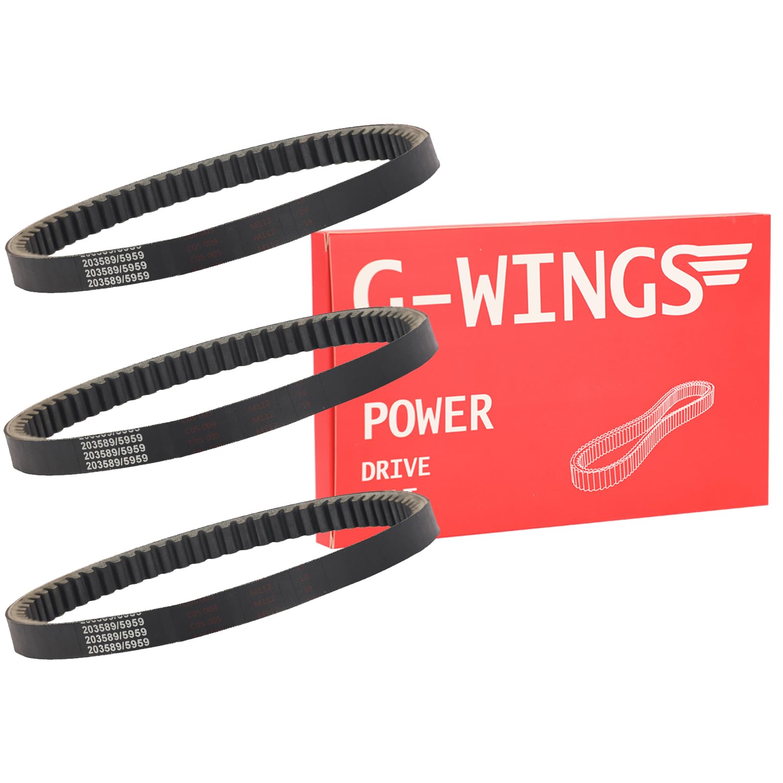 30 Series Torque Converter Belt For Manco 5959 Comet 203589 203589A Go Kart Asymmetric Correa 3Pcs