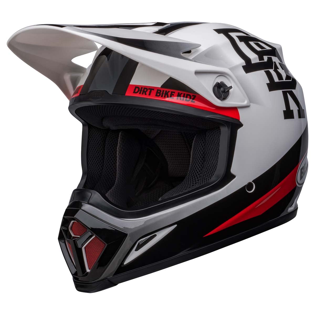 Bell Mx-9 Mips Dirt Helmet (Twitch Dbk Gloss White/Black - Medium)