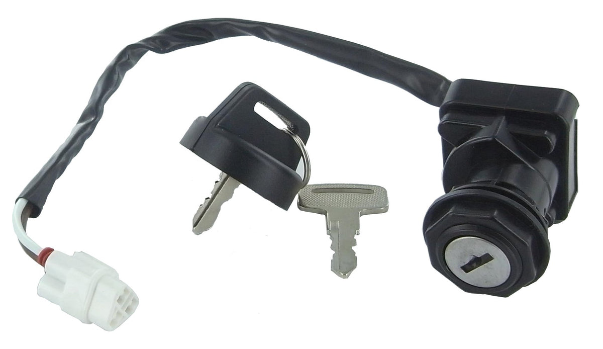 Crank N Charge Ignition Key Switch Compatible With/Replacement For Kawasaki Kvf400 Prairie 400 1999 2000 2001 2002 Kvf400 Prairie 400 4X4 1999-2002 Kvf 400 Atv