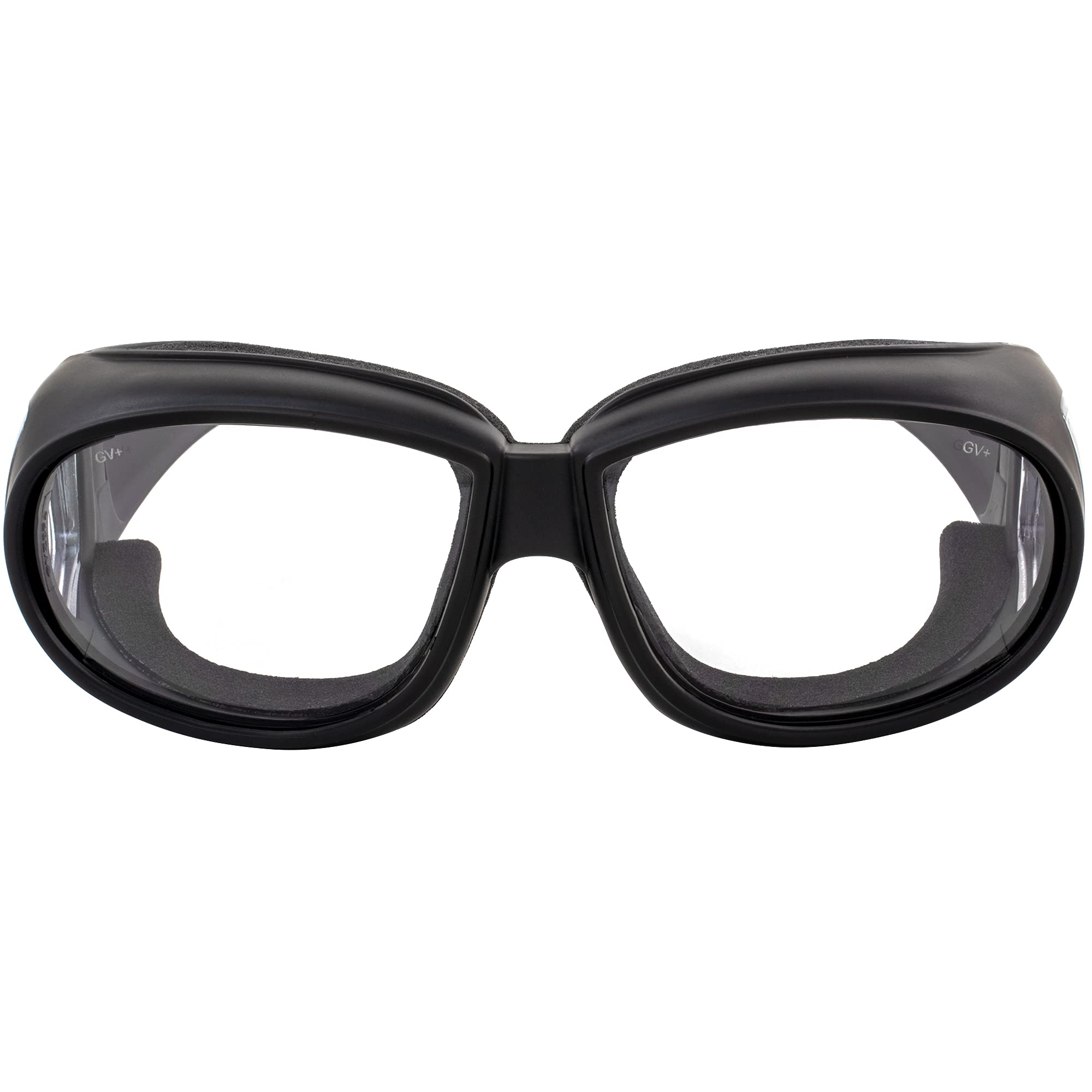 Global Vision 3 Pairs Of Outfitter Padded Motorcycle Safety Sunglasses Z87.1 Anti-Fog Over-The-Glasses Black Frame With Clear, S