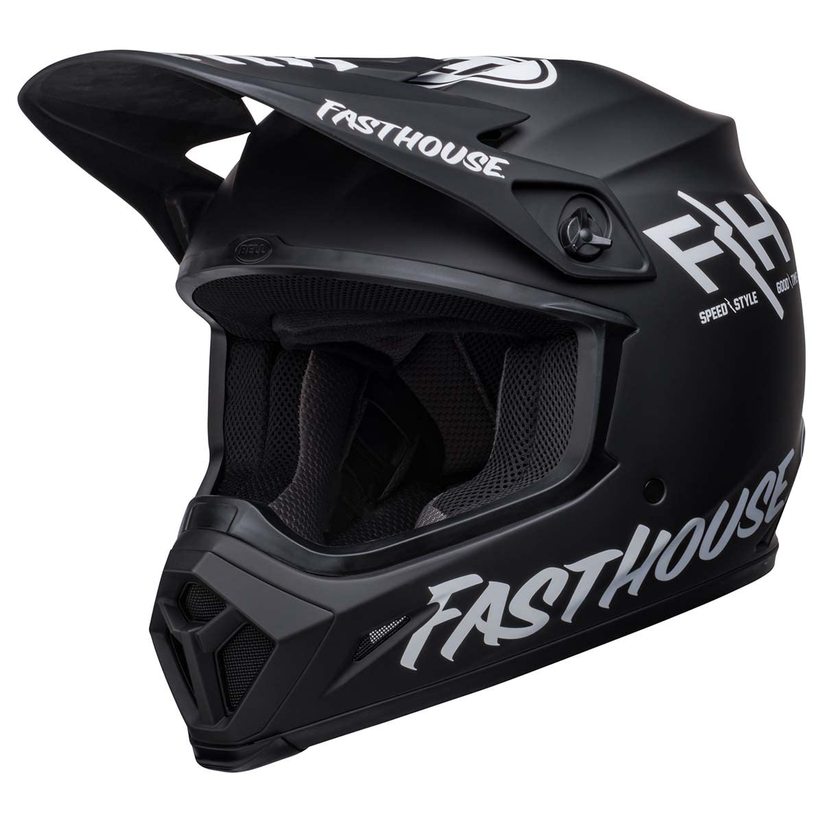 Bell Mx-9 Mips Dirt Helmet (Fh Prospect Matte Black/White - X-Large)