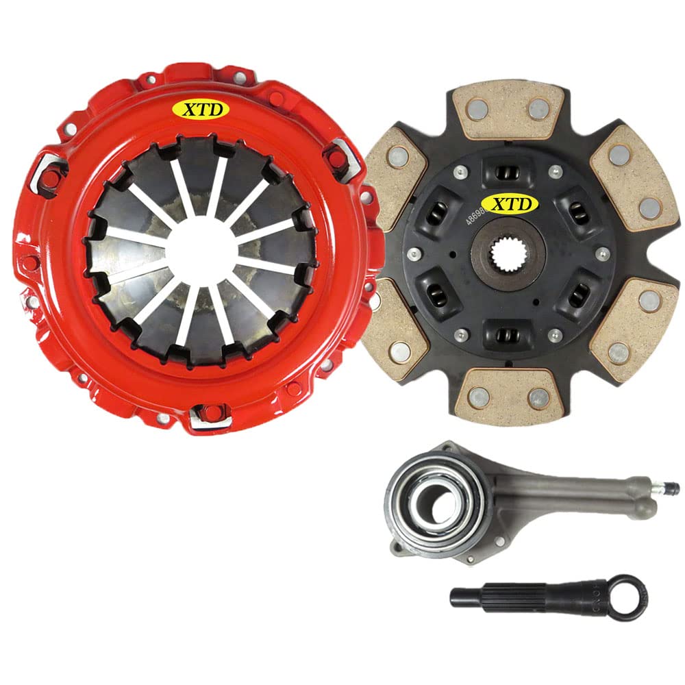 Xtd Stage 3 Miba Clutch Kit Compatible With 2002-2003 Mitsubishi Lancer Es Ls Oz Rally 2.0L W/Slave Cylinder