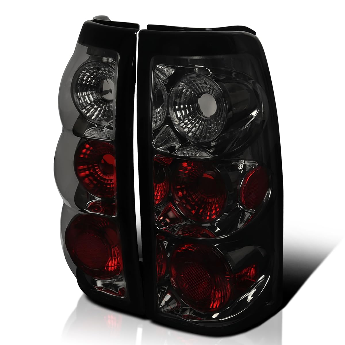 Spec-D Tuning Smoke Lens Tail Lights Compatible With 1999-2002 Chevy Silverado 1500/1500Hd/2500/2500Hd/3500 Sierra Models, Left 