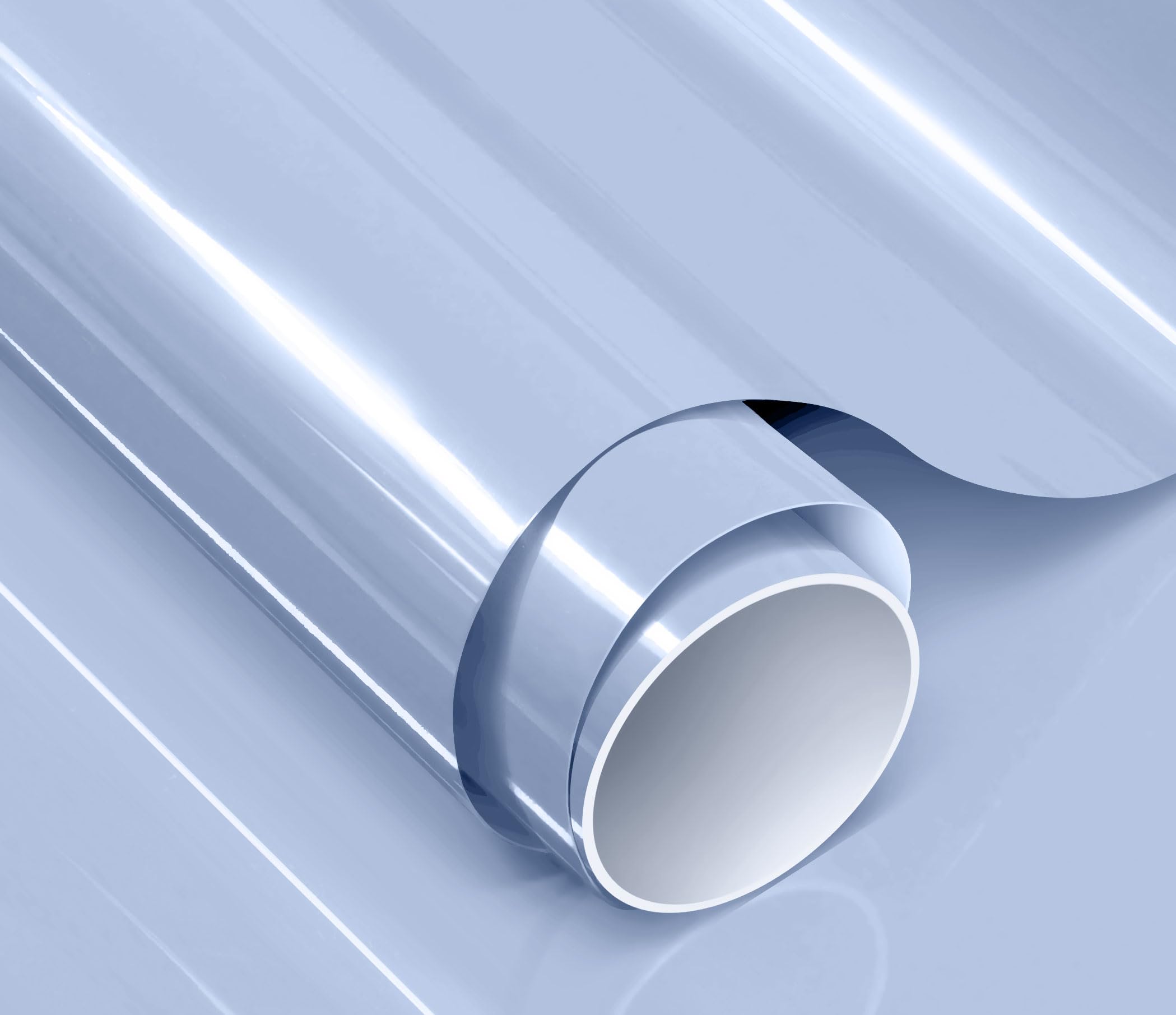 Colorfusion Ppf By Vvivid, Gloss Ice Blue Dry Apply Ppf Vinyl Car Wrap Roll 1Ft X 5Ft