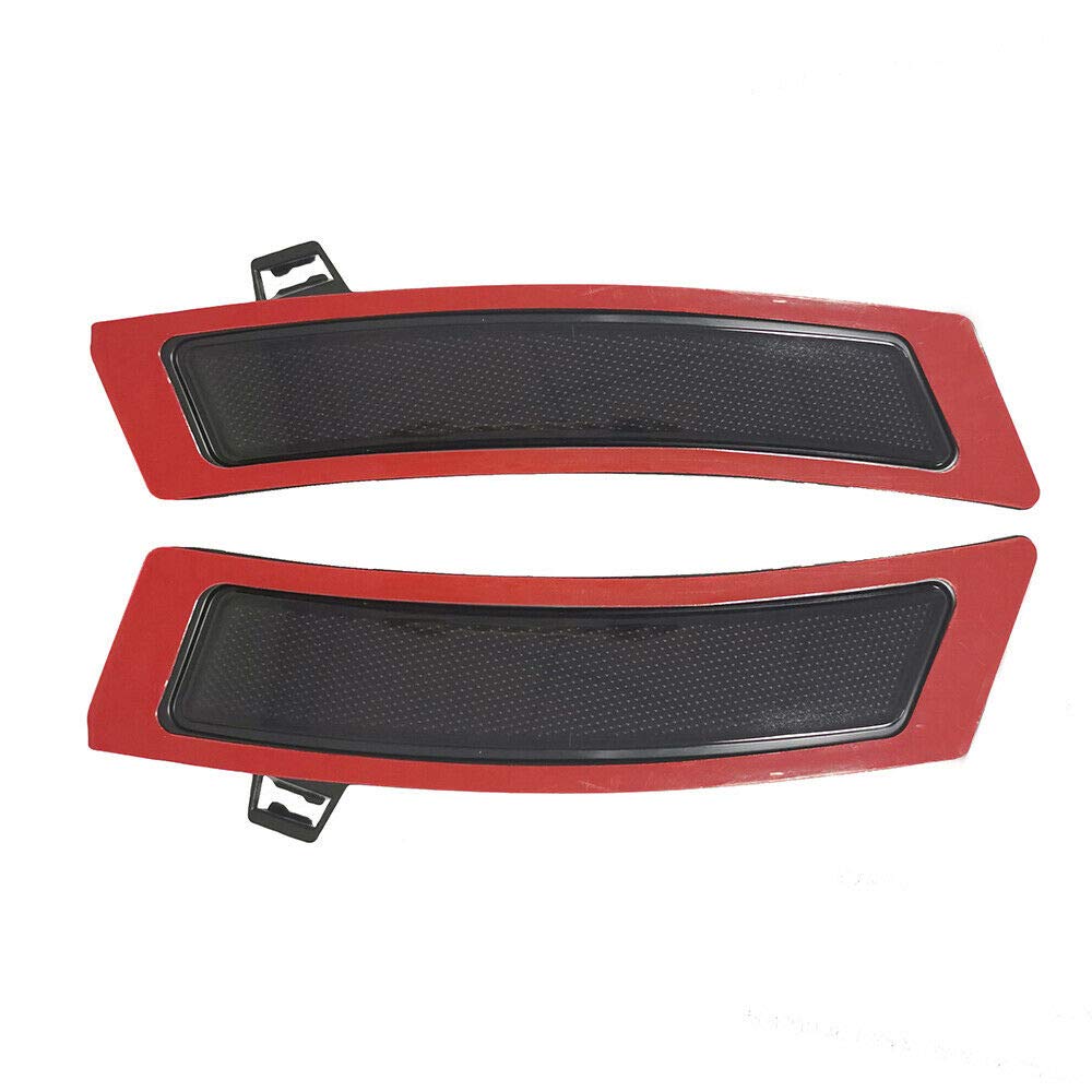 Eloveq Dark Smoke Lens Front Bumper Side Markers Replacement Reflector Compatible With 2011-2013 Bmw E70 X5 Lci Models W/O Side