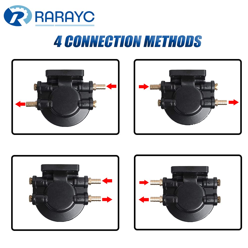 S3213 Fuel Filter Water Separator Replacement For Marine Outboard Motor Mercury With 3/8' Barb X 1/4' Npt Fittings Replaces# 35-60494-1, 18-7932 -1, 18-17928, 35-809097