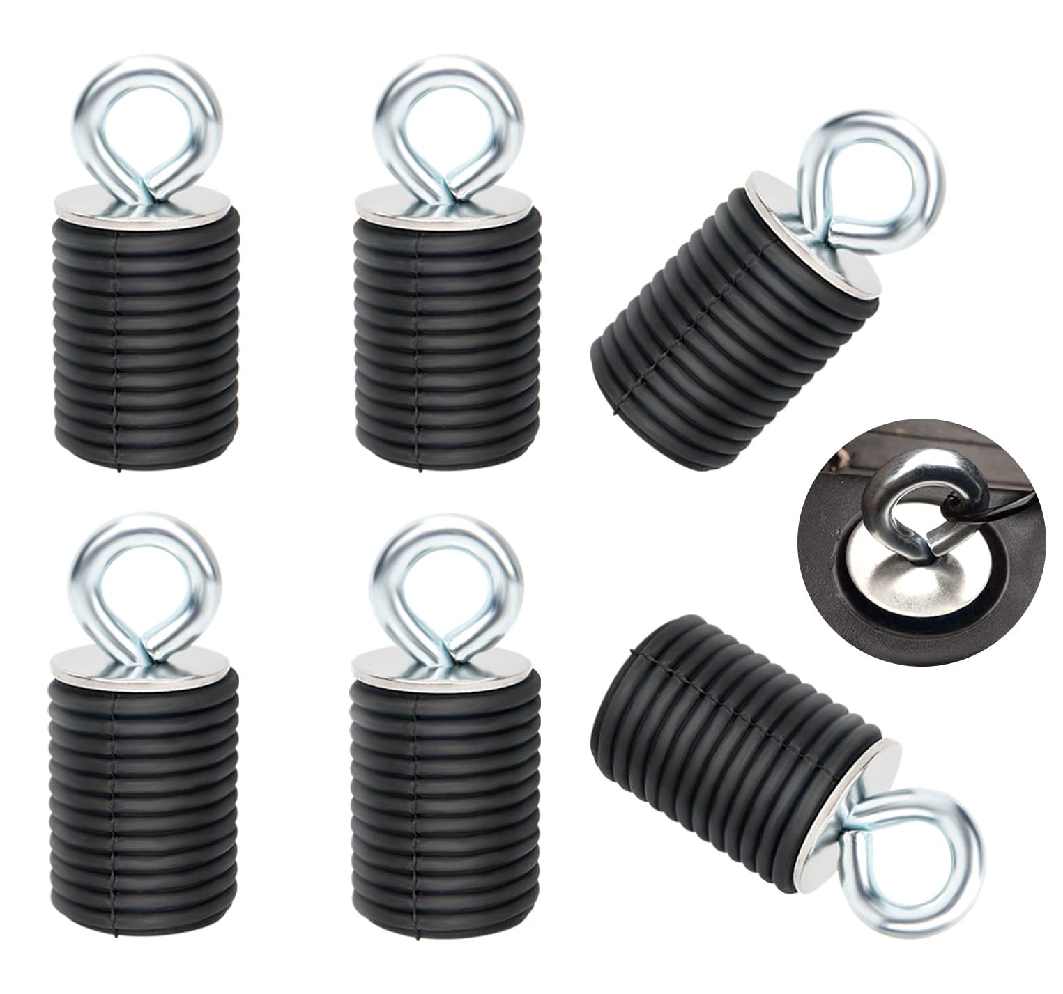 6pcs Tie Down Anchors for Polaris Ranger/General 1000 900 800 700 500 Accessories, Lock and Ride Anchor for Polaris, Bed Tie Dow