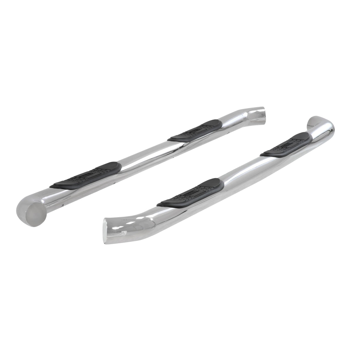 Aries 204045-2 3-Inch Round Polished Stainless Steel Nerf Bars, No-Drill, Select Chevrolet Silverado, Gmc Sierra 1500, 2500, 3500 Hd