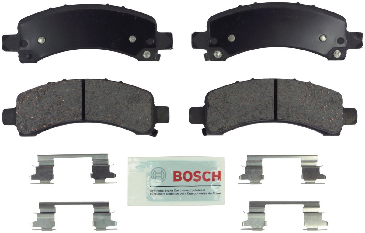 BOSCH BE974H Blue Semi-Metallic Disc Brake Pad Set With Hardware - Compatible With Select Chevrolet Express 2500, Express 3500; 