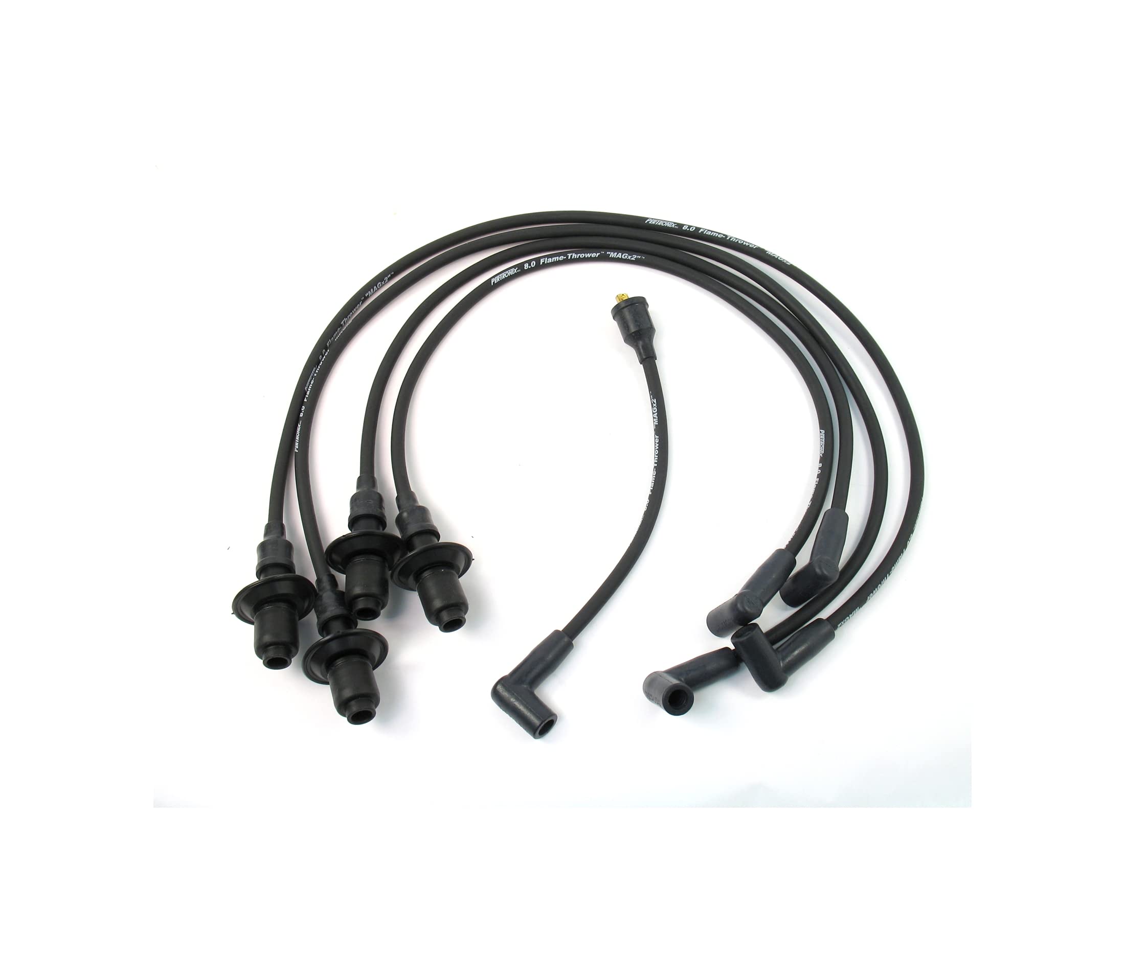 Pertronix 804202 Flame-Thrower Black 8mm 4 Cylinder Spark Plug Wire