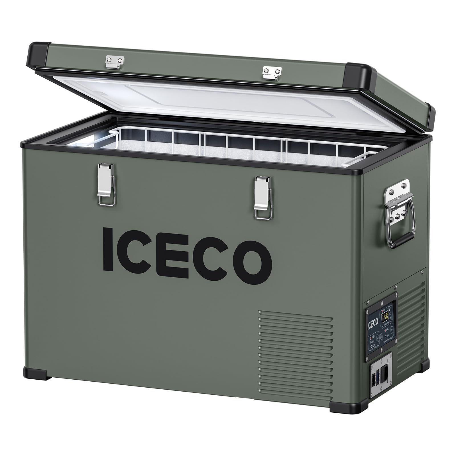 Iceco Vl45 Portable Refrigerator With Secop Compressor, 45 Liters Platinum Compact Refrigerator, Dc 12/24V, Ac 110-240V, 0? To 5