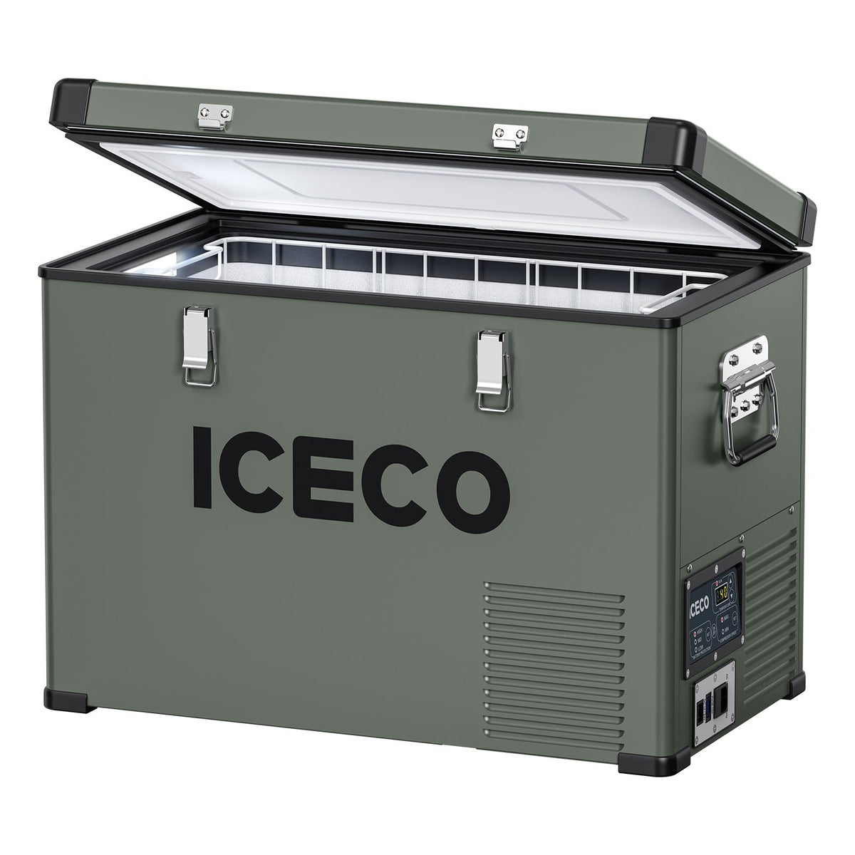 Iceco Vl45 Portable Refrigerator With Secop Compressor, 45 Liters Platinum Compact Refrigerator, Dc 12/24V, Ac 110-240V, 0? To 5