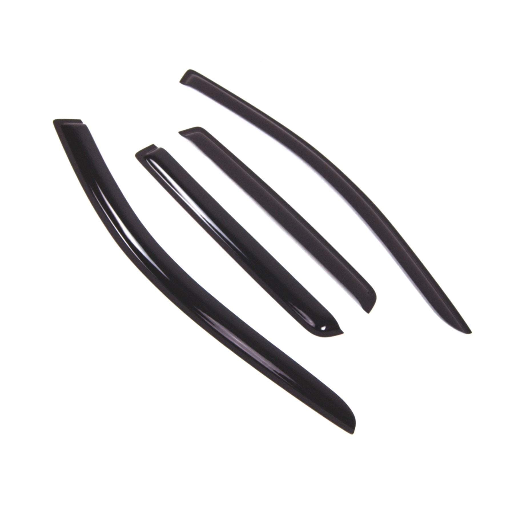 Tuningpros Outside Mount Window Vent Visors Rain Guards Compatible With Mitsubishi Outlander 2011-2015 | Side Window Wind Deflec