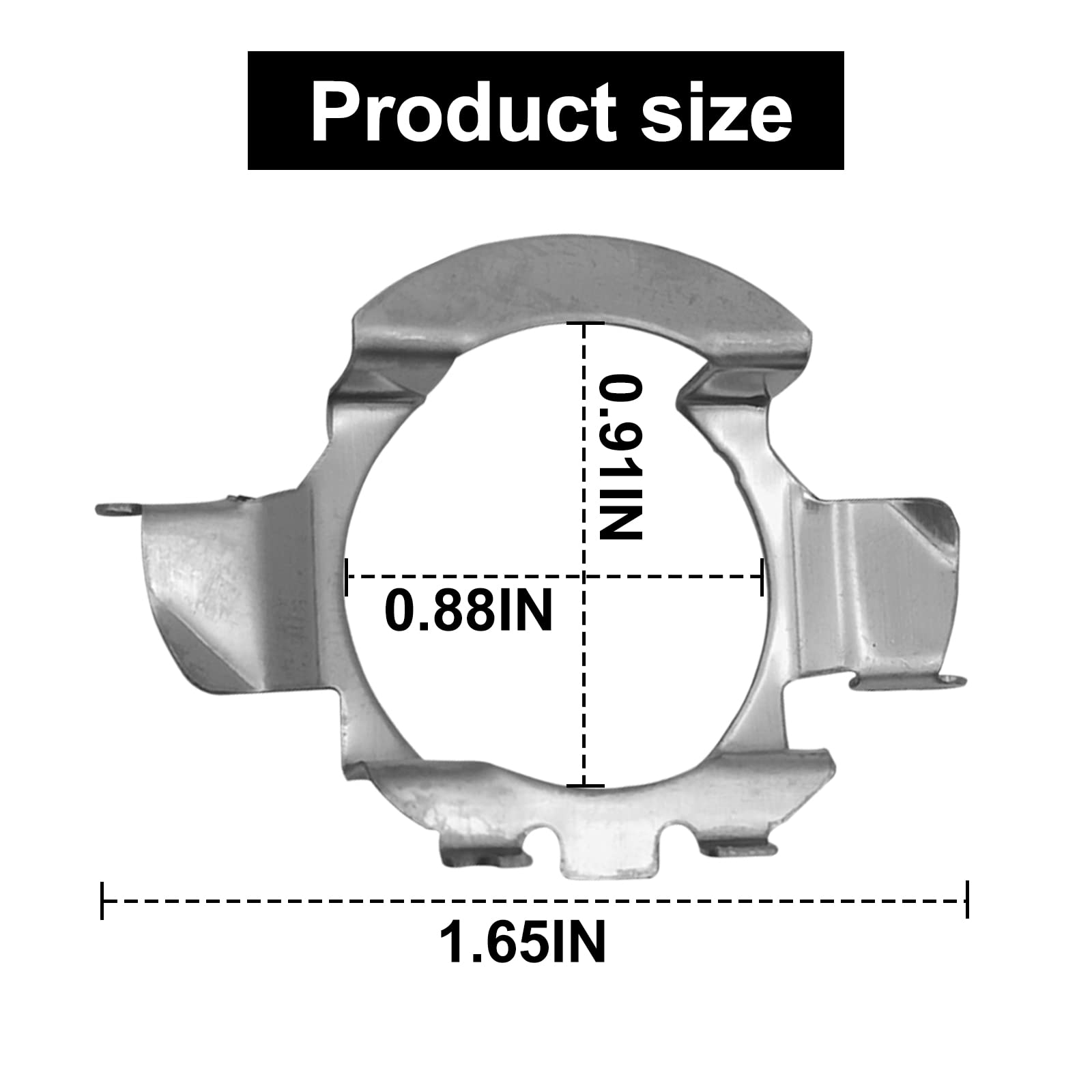 2Pair H7 Led Adapter Led Headlamp Retainer, H7 Led Headlamp Adapter Bulb Base Holder Socket Retainer Compatible With Vw/Mercedesbenz/Audi/Bmw/Buick/Hyundai/Nissan/Saab