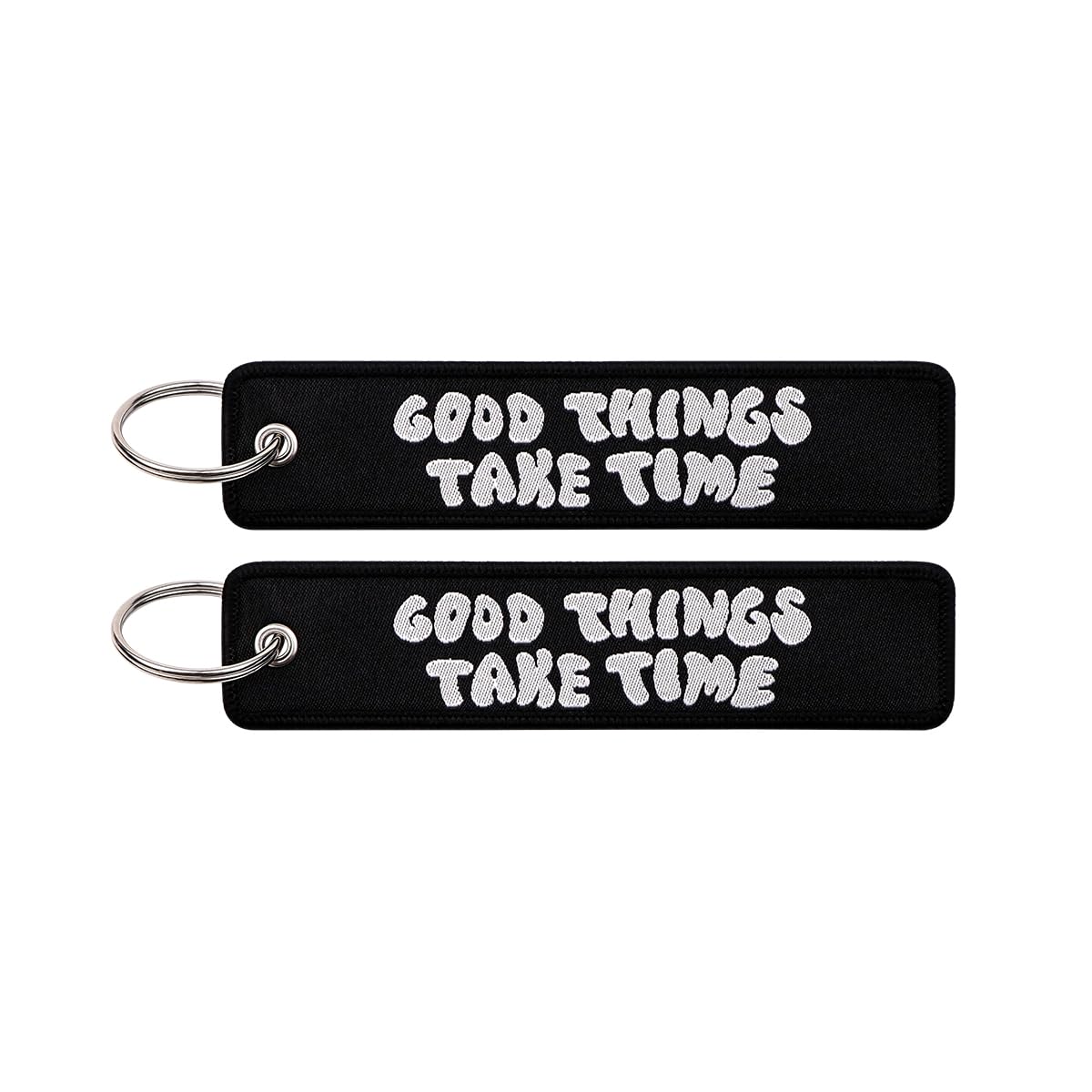 beemorita 2 Pack Motorcycle Keychains Jet Tag Durable Double Side Key Tag Ring for Motorcycles Scooters Cars Key Chains and Gift