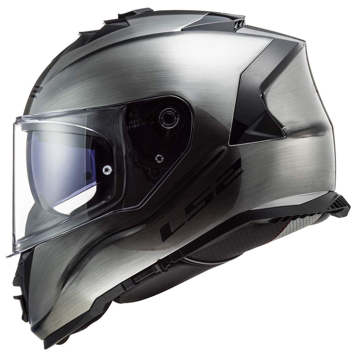 Ls2 Helmets Assault Full Face Motorcycle Helmet W/ Sunshield (Brushed Alloy - X-Small)