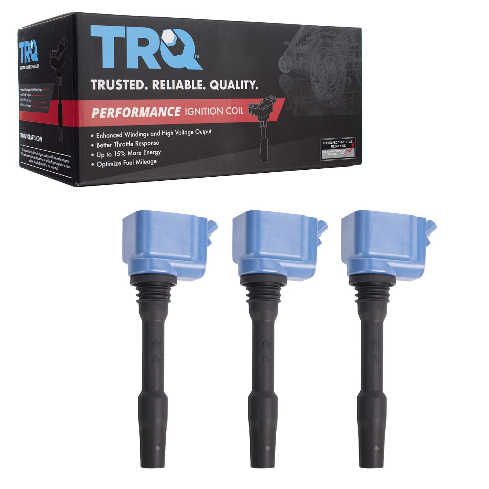 TRQ Ignition Coil Set Compatible with 2014-2020 BMW i8 2014-2019 Mini Cooper 2016-2019 Cooper Clubman 2017-2019 Cooper Countryma