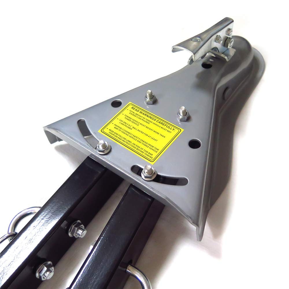 Httmt 5000 Lb Adjustable Bumper Mount Tow Bar With Chain Towing Truck Trailer Car