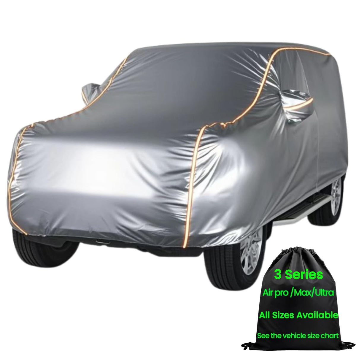Anitant Car Cover Waterproof All Weather Snow Durability Small Suv Covers 2 Door Cover Uv Rain Protection Scratch Free Cotton Su
