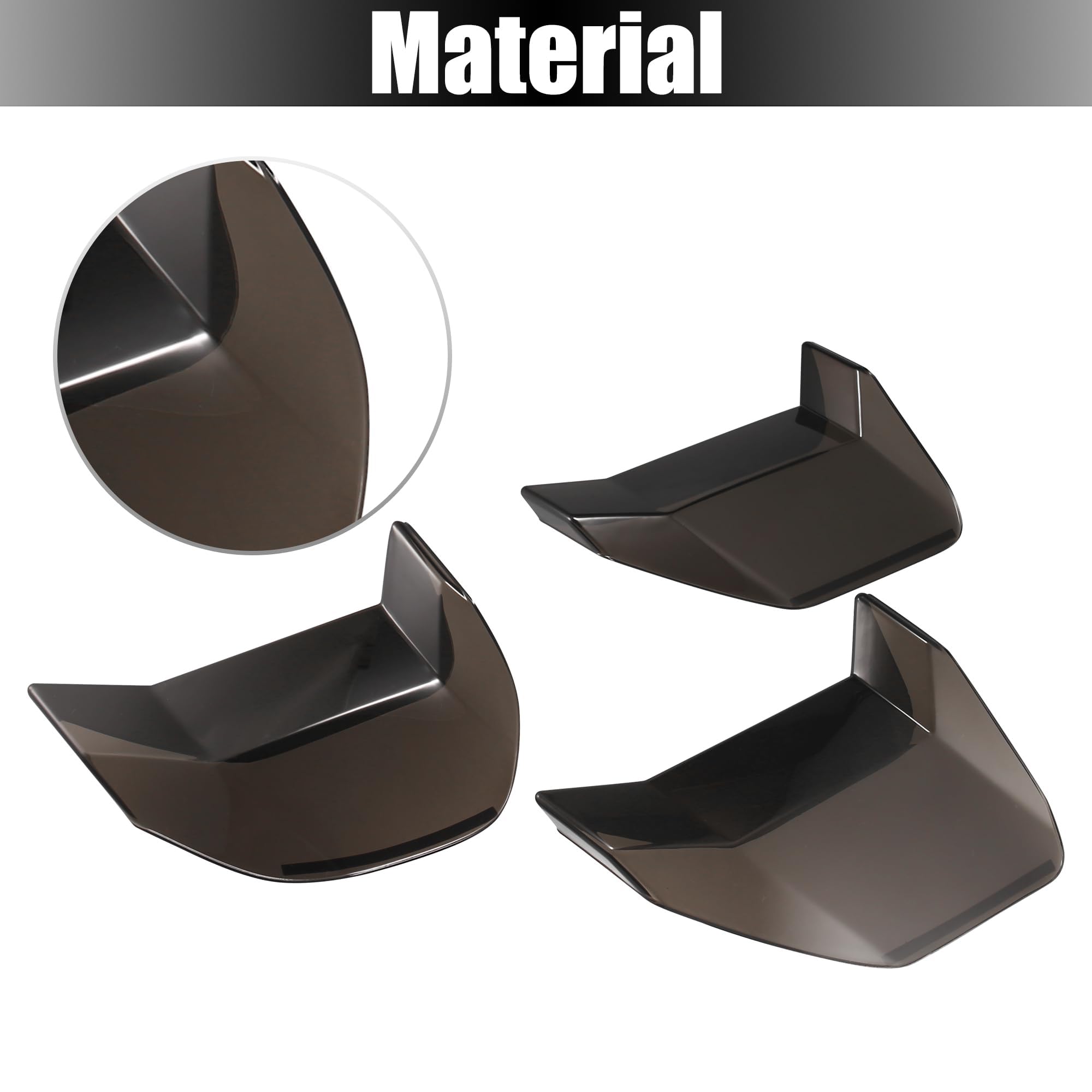 Black Tail Light Lamp Lens Cover Guard Trim Frame Bezels Decoration Accessories Compatible With Ford Mustang 2018 2019 2020 2021