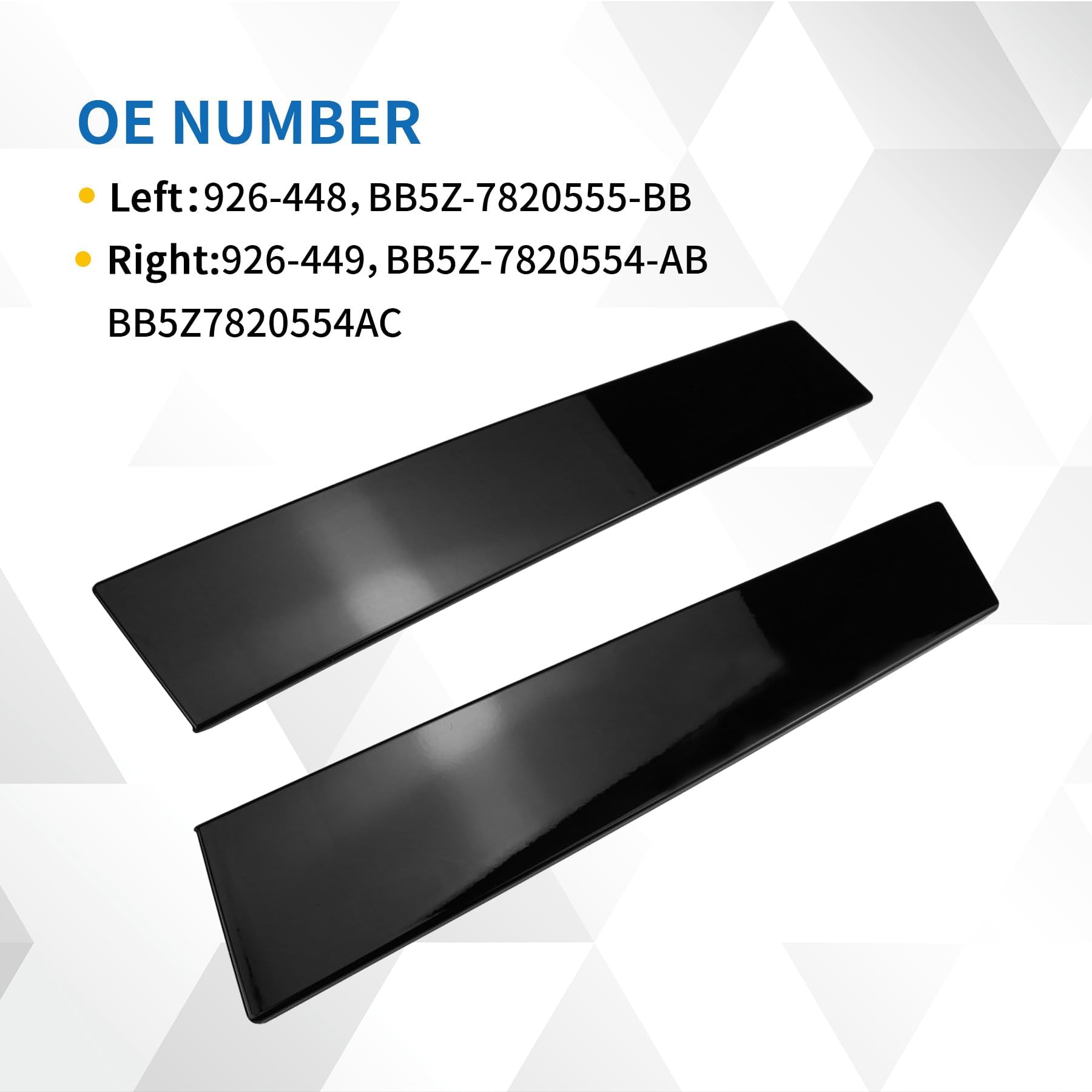 AIWGIW B Pillar Trim Door Molding Fit for 2011-2016 Ford Explorer, OE 926-448,926-449, BB5Z-7820554-AB, BB5Z7820554AC
