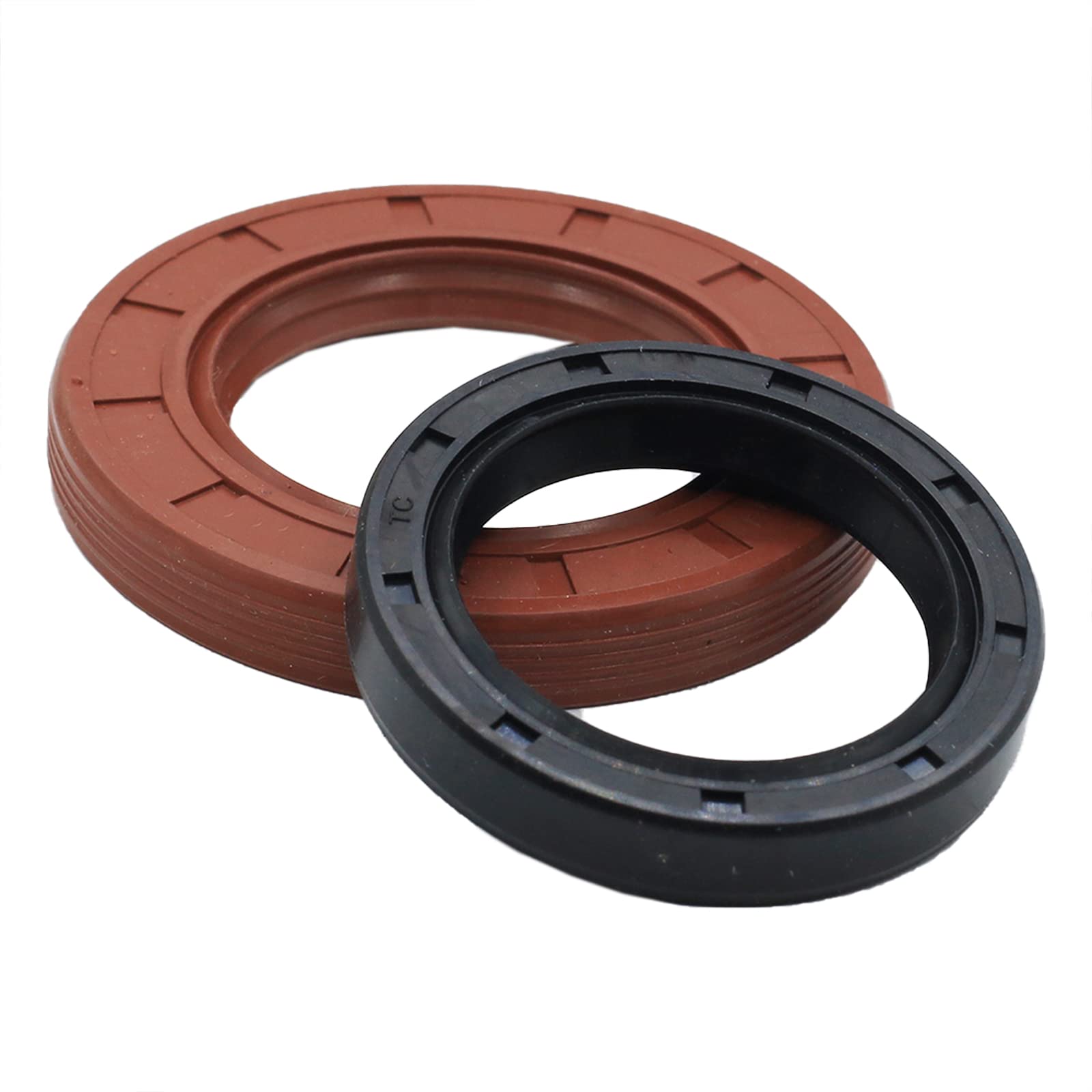 Plentzom Bottom Crank Lower Oil Seal 92049-7028 92049-7010 Compatible With Kawasaki Fh531V Fh541V Fr, Fs, Fx Series 4 Stroke Engine (92049-7028+92049-7010)