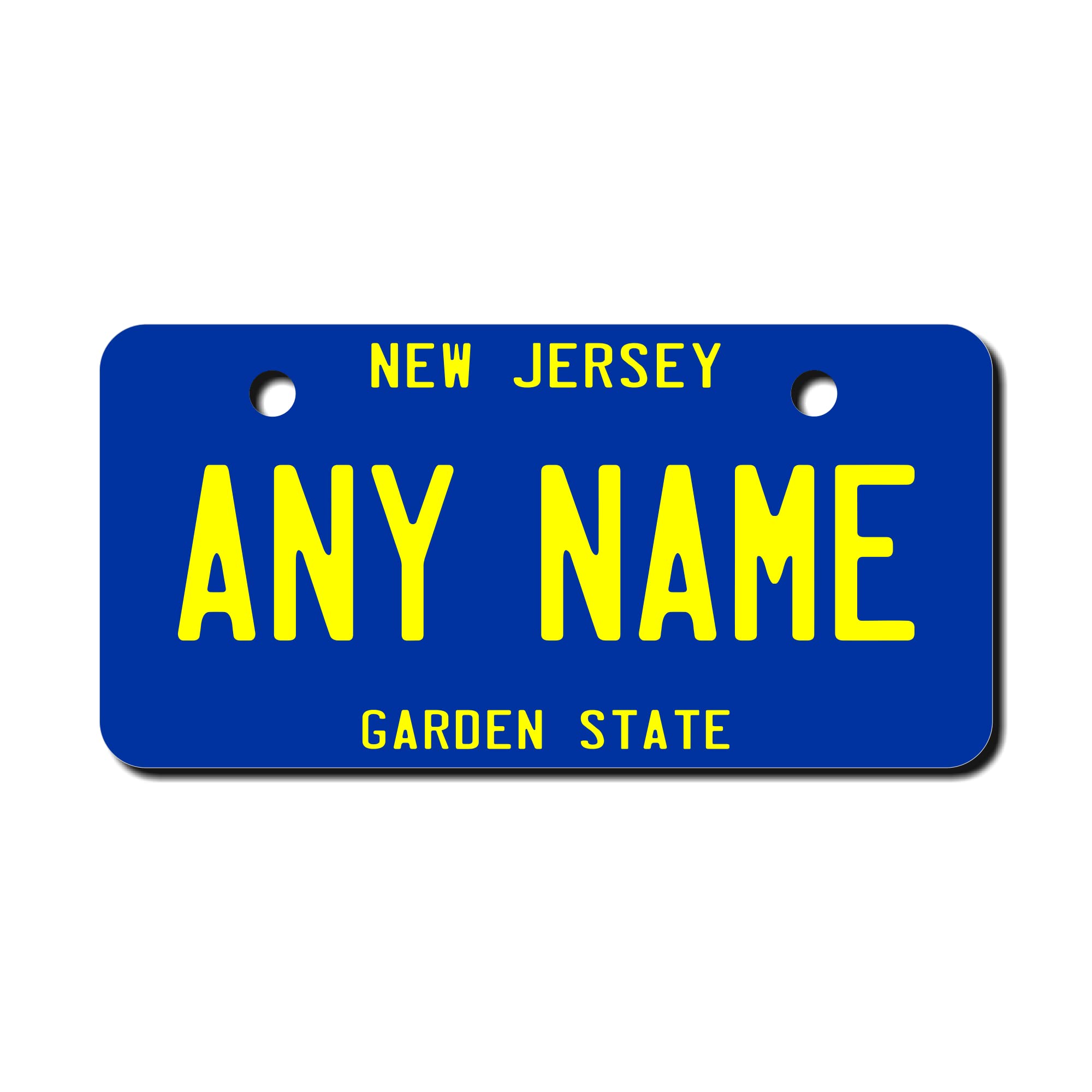 Teamlogo - Personalized New Jersey License Plate - Custom Aluminum Name, Text, Or Number Plate - Customized License Bike Accesso