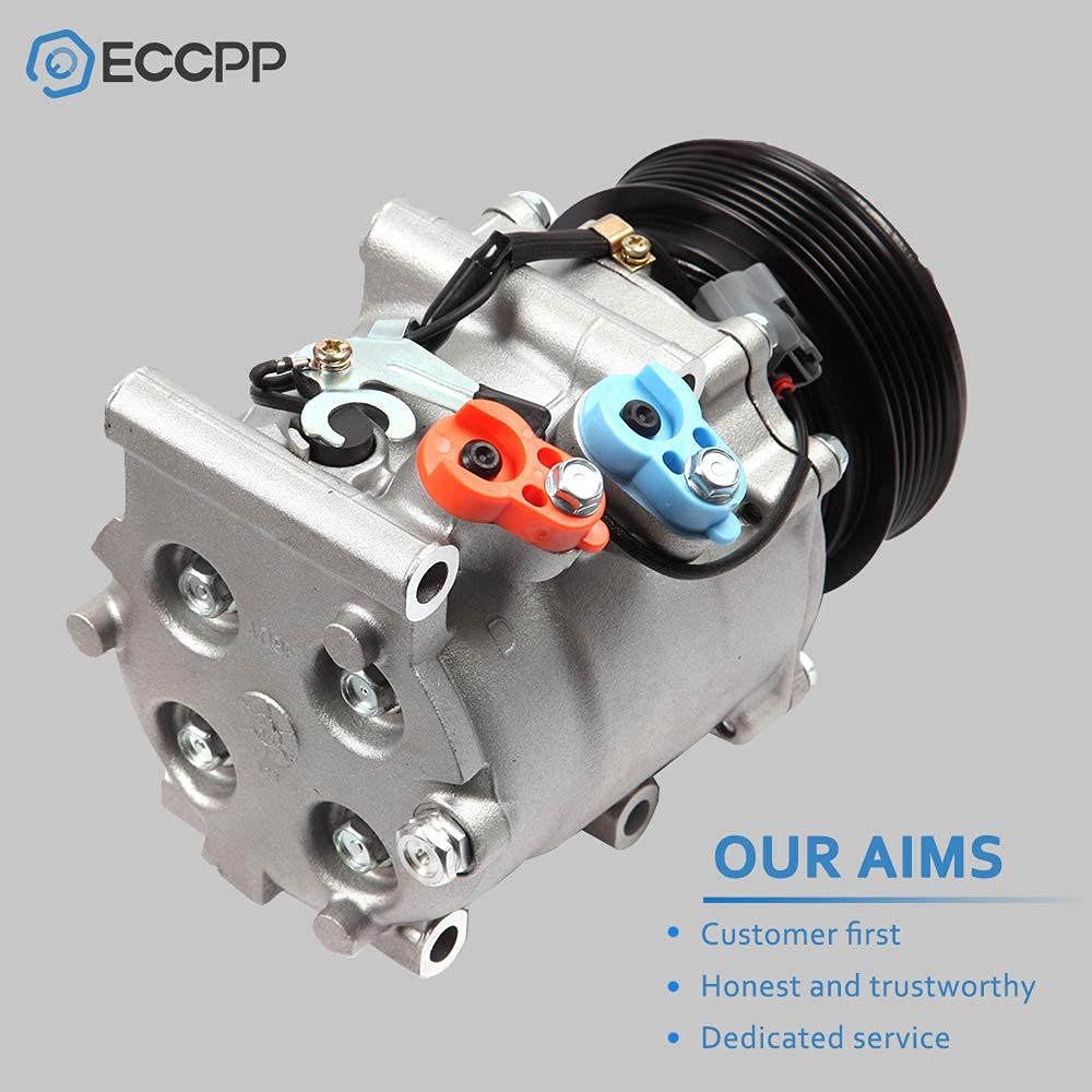 Eccpp Ac Compressor 1997-2001 For Honda Prelude 2.2L 2001 For Honda Civic For Acura El 1.7L Air Conditioning Compressor