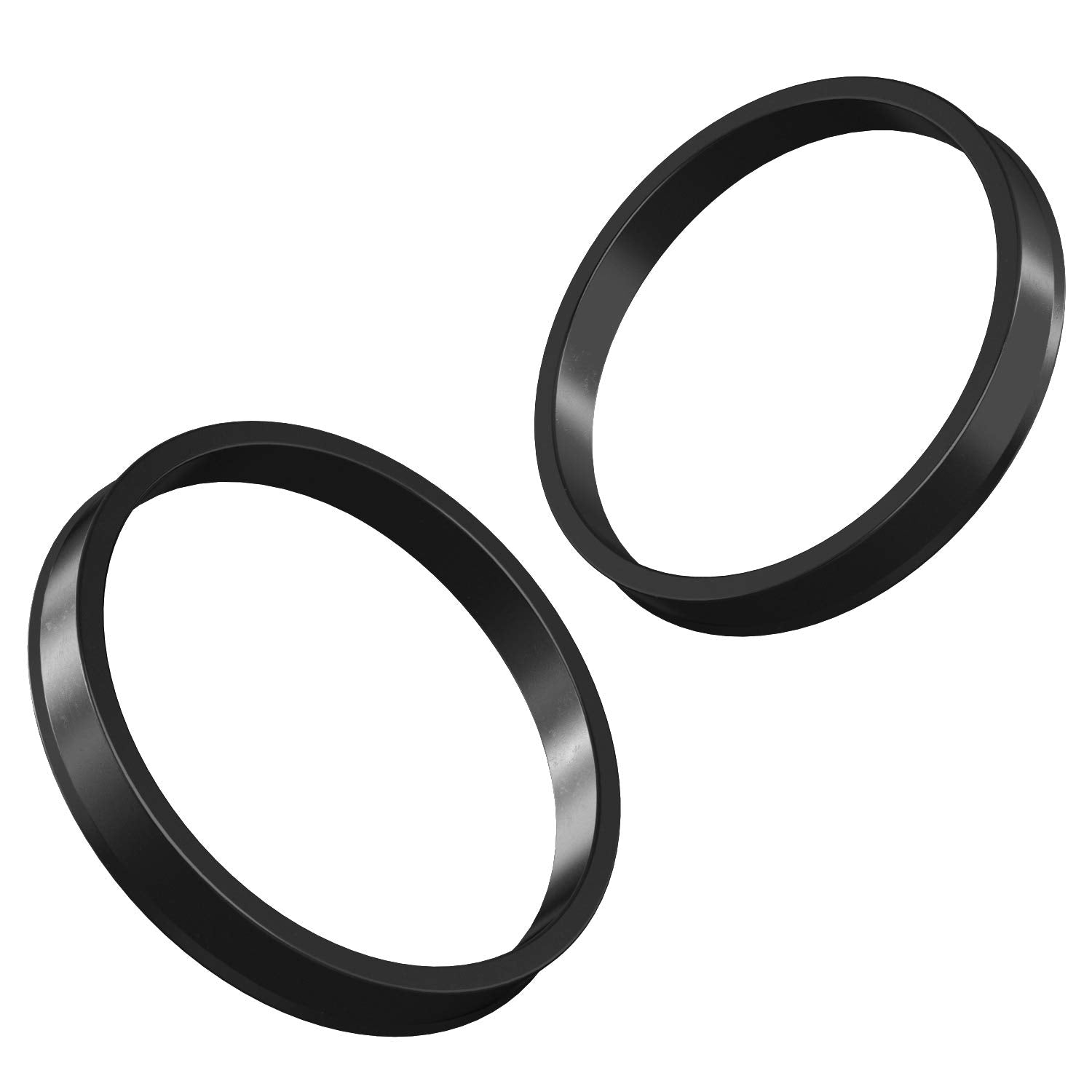 Stancemagic Hubcentric Rings (Pack Of 4) - 64.1Mm Id To 73.1Mm Od - Black Poly Carbon Plastic Hubrings Hub - Only Compatible Wit