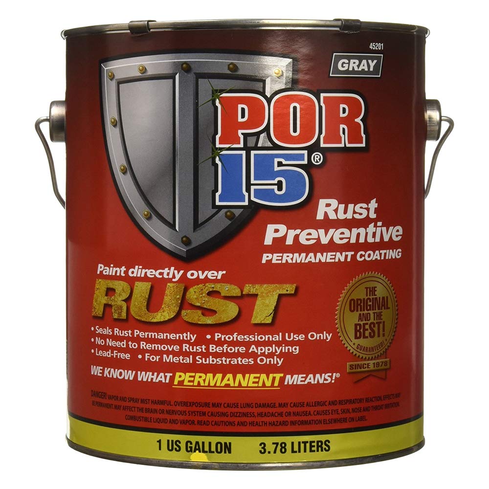 Por-15 Rust Preventive Coating, Stop Rust And Corrosion Permanently, Anti-Rust, Non-Porous Protective Barrier, 128 Fluid Ounces,
