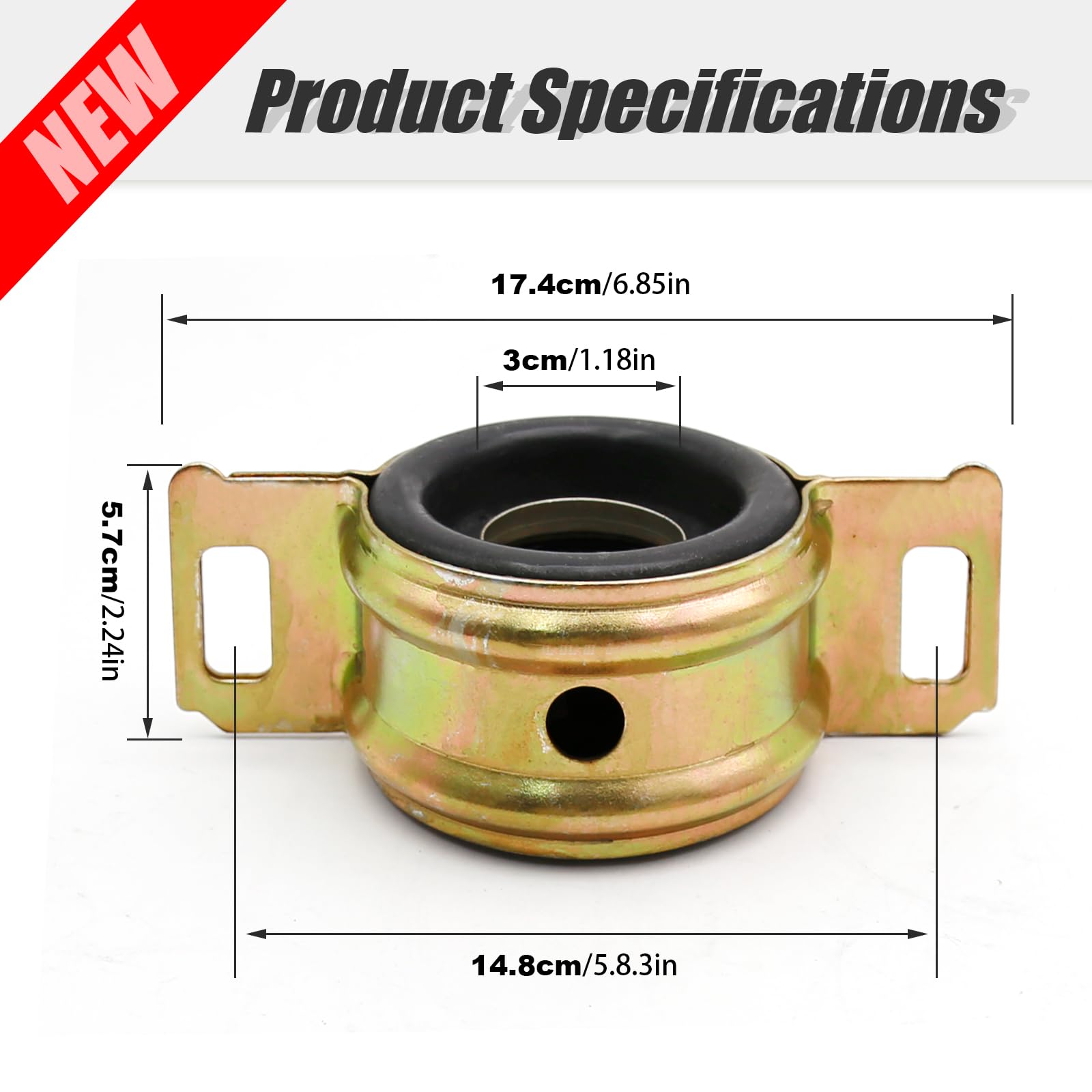 SYOWADA 3723035130 Center Bearing Replacement for Toyota T100 1993-1998 Toyota Tacoma 1995-2015, 37230-35130 Drive Shaft Center