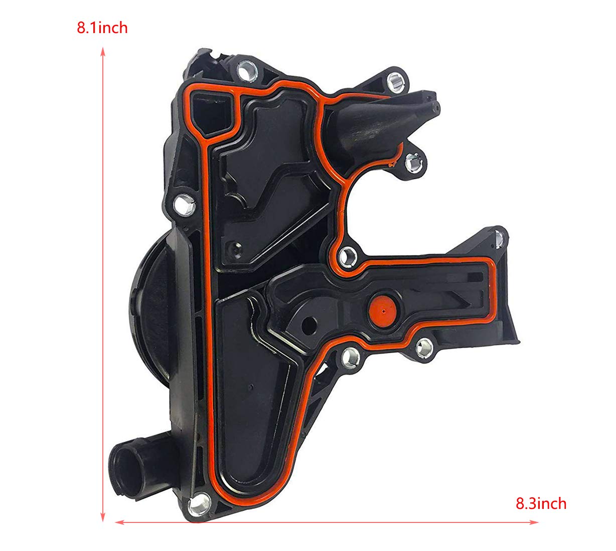 Pcv Valve Engine Crankcase Vent Oil Separator Breather Hose Kit Fit For Audi A3 A4 A5 Q5 Tt Vw Beetle Cc Jetta Passat Tiguan 1.8 2.0Tsi Replace 06H103495Ab, 06H103495Ah, 06H103495B