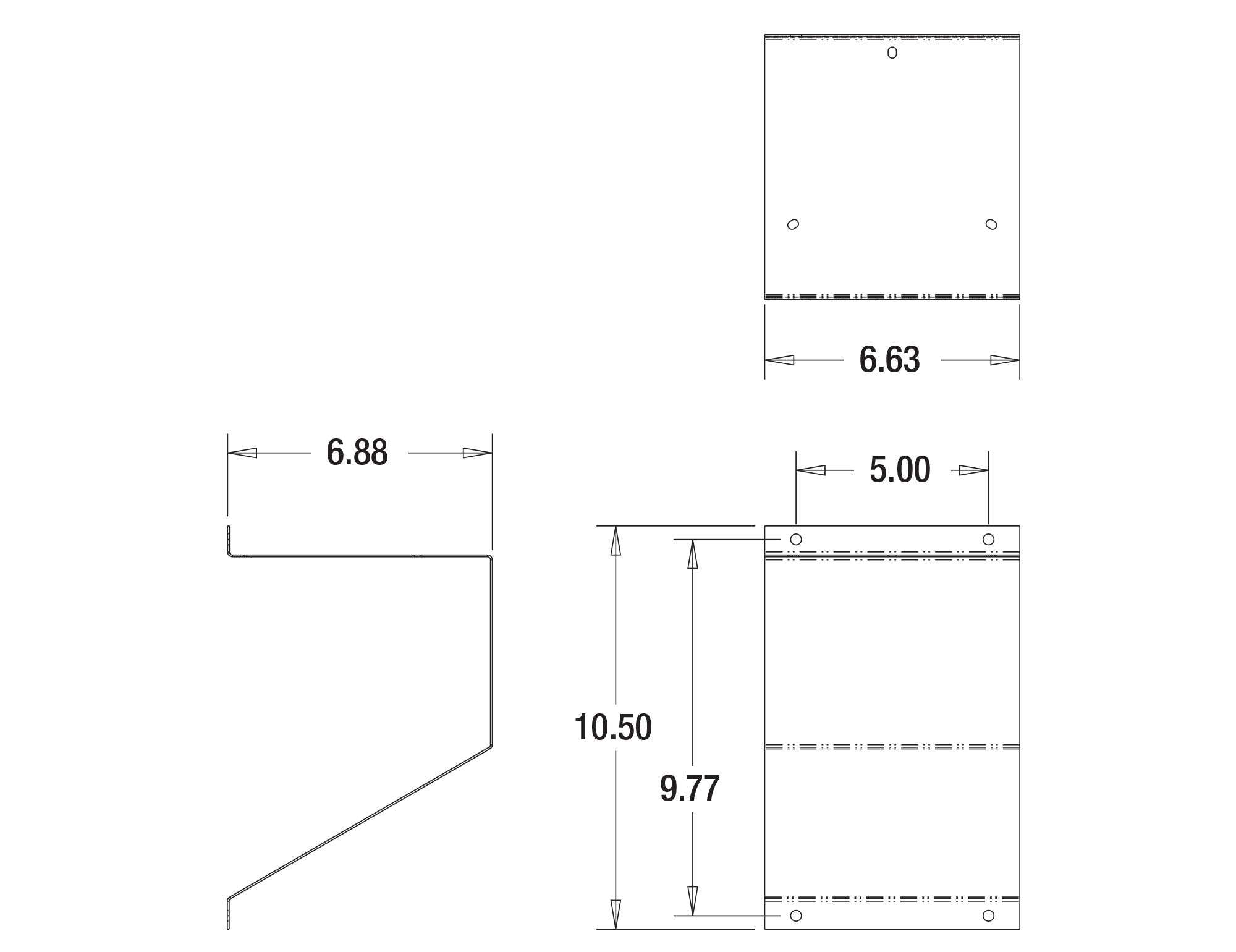 Buyers Products 8891003 Stainless Steel Beacon Mount Bracket