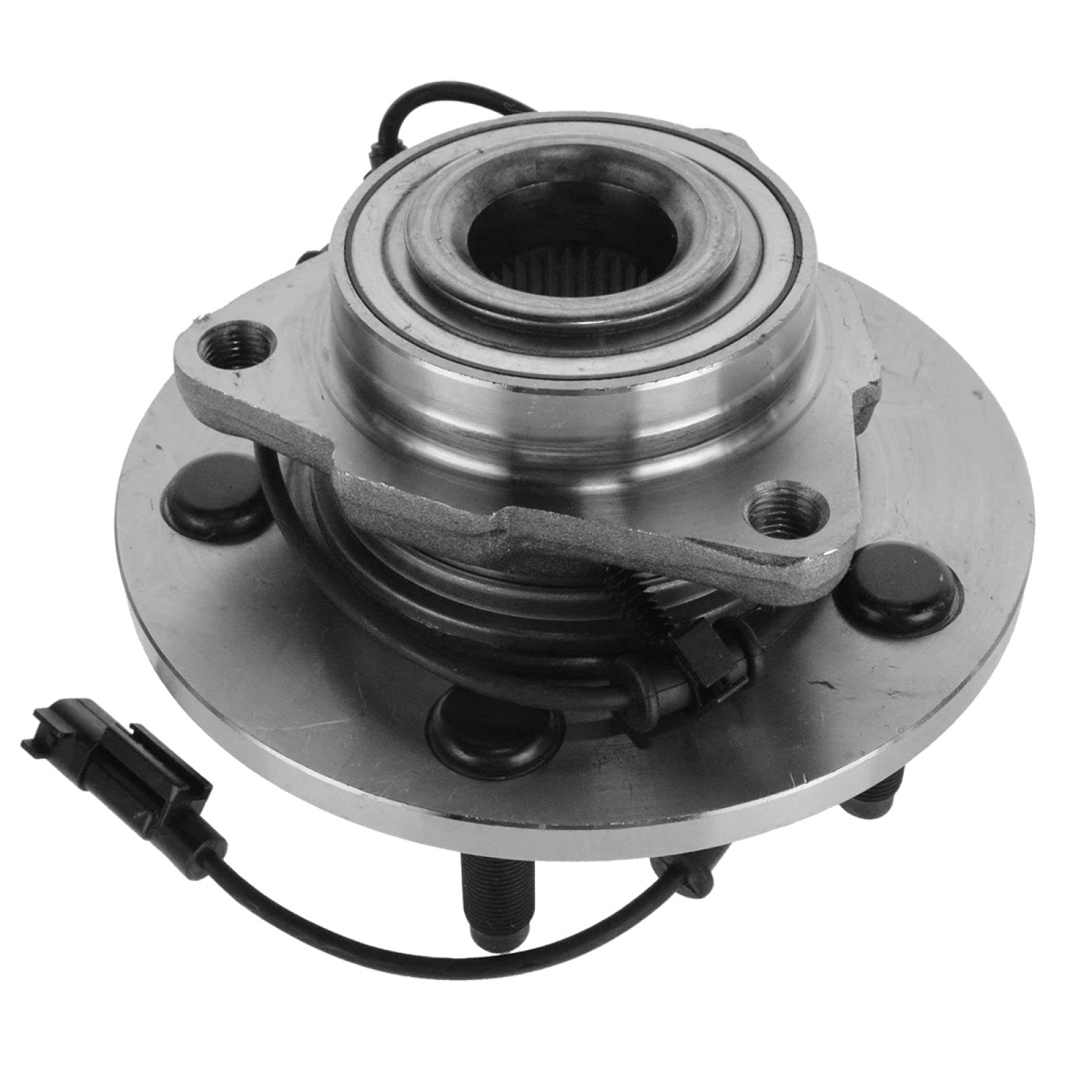 Trq Front Wheel Bearing & Hub Assembly With Abs Sensor Compatible With 2009-2010 Dodge Ram 1500 2011 Ram 1500