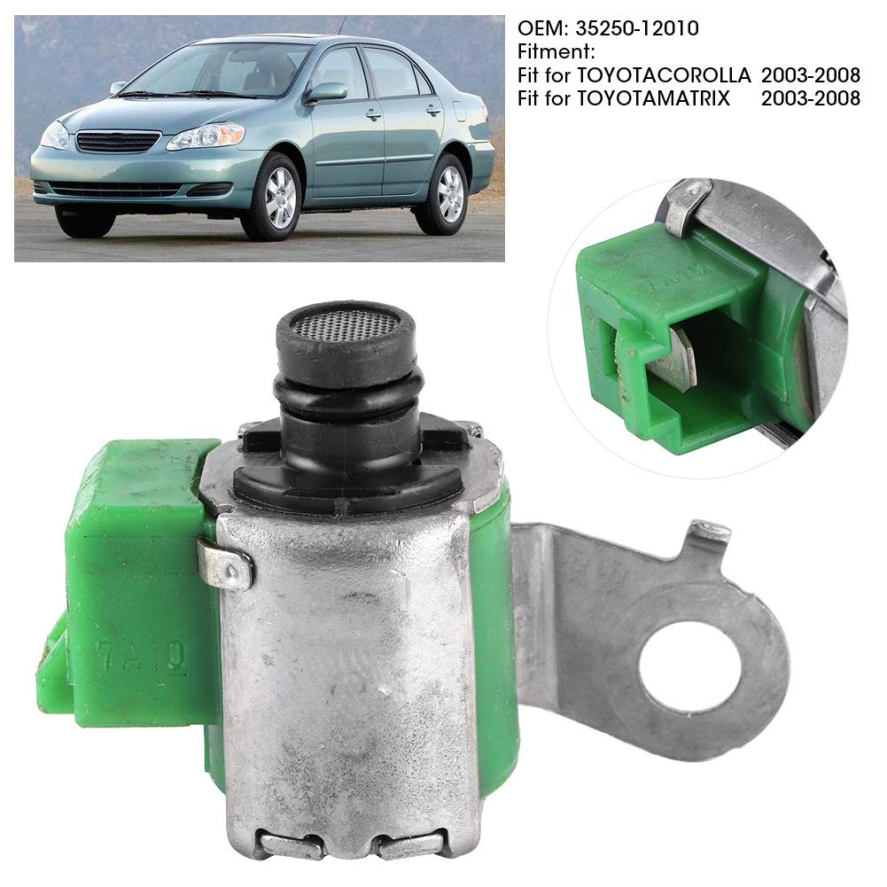 Qiilu Transmission Shift Solenoid, 35250-12010 Shift Solenoid Replacement Fit For Corolla/Matrix