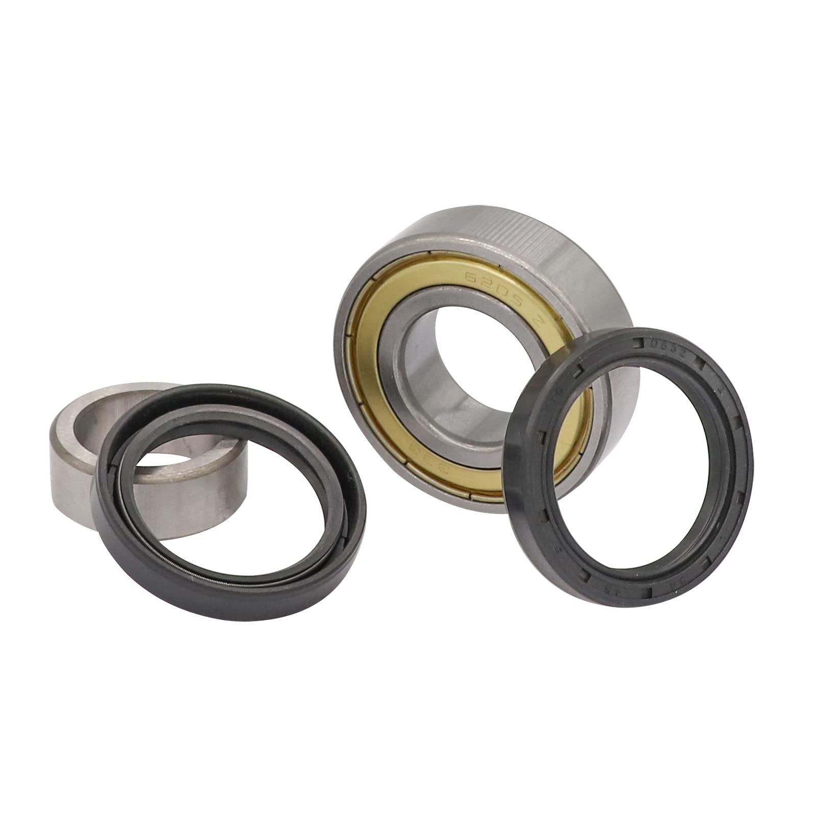 Cartclan Rear Axle Bearing Bushing & Oil Seal Kit For Club Car Ds & Precedent 1986-2014 Electric Golf Cart Oem 1011291 1014207 1